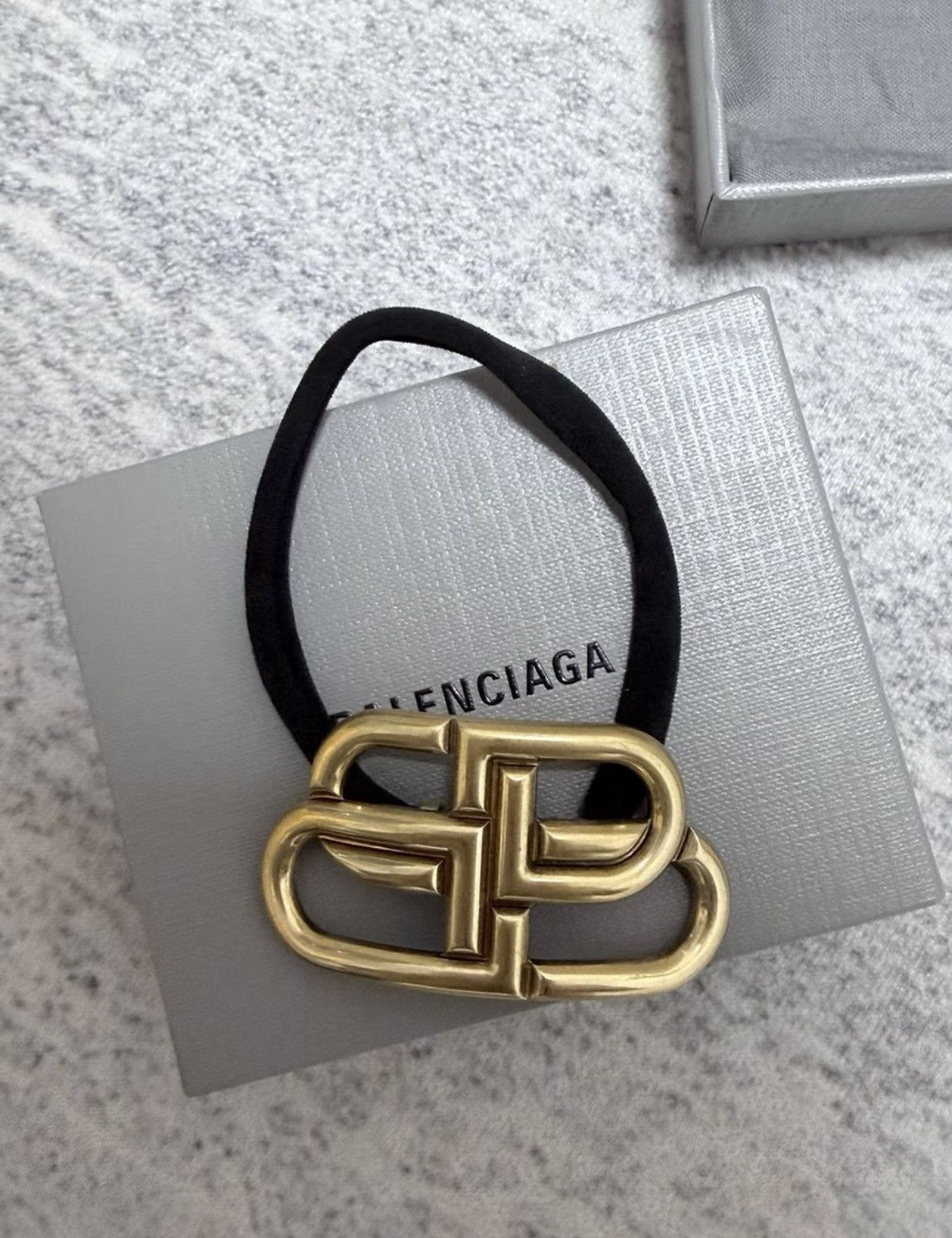Balenciaga 【Balenciaga】Metal Hair Band in Black & Gold Size ONE SIZE - 4 Thumbnail