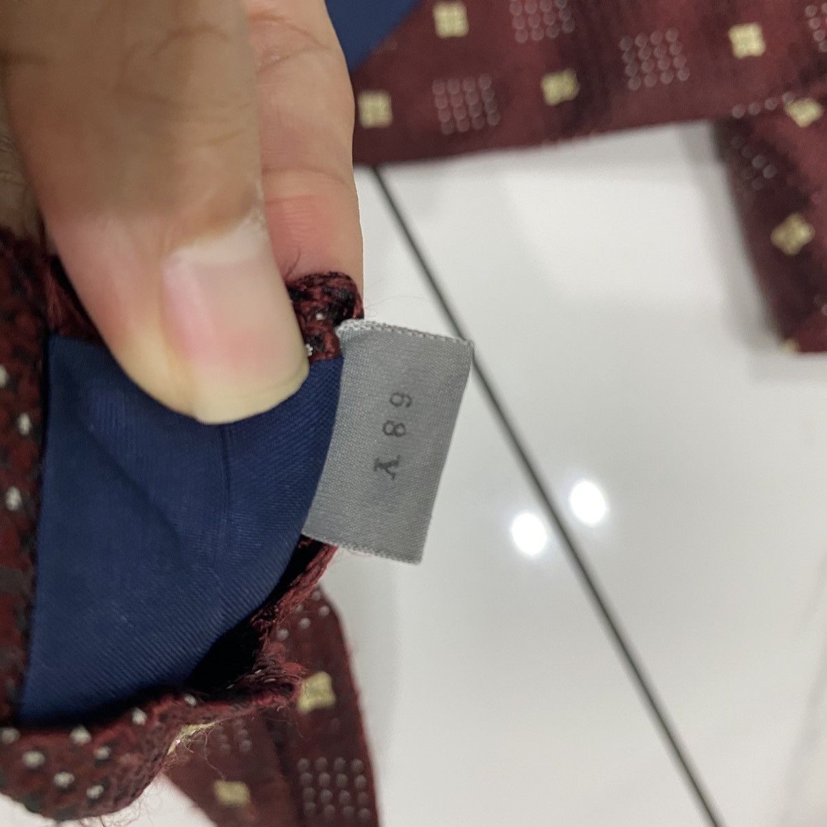 Yohji Yamamoto Yohji Yamamoto A.A.R x D'URBAN Archive Silk Tie Geometric Size ONE SIZE - 6 Thumbnail