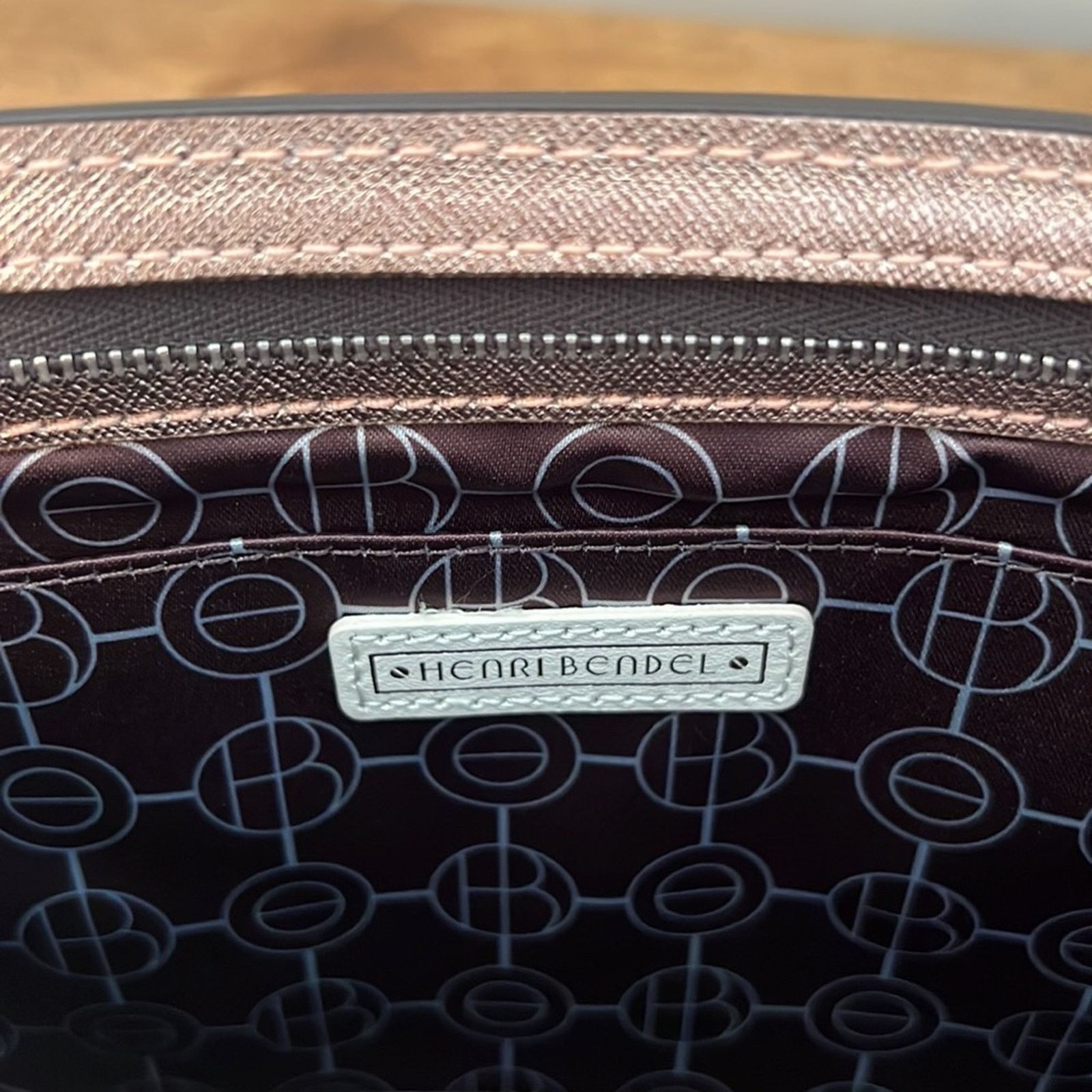 Henri Bendel Henri Bendel West 57th Cosmetic Clutch in Rose Gold Size ONE SIZE - 12 Thumbnail