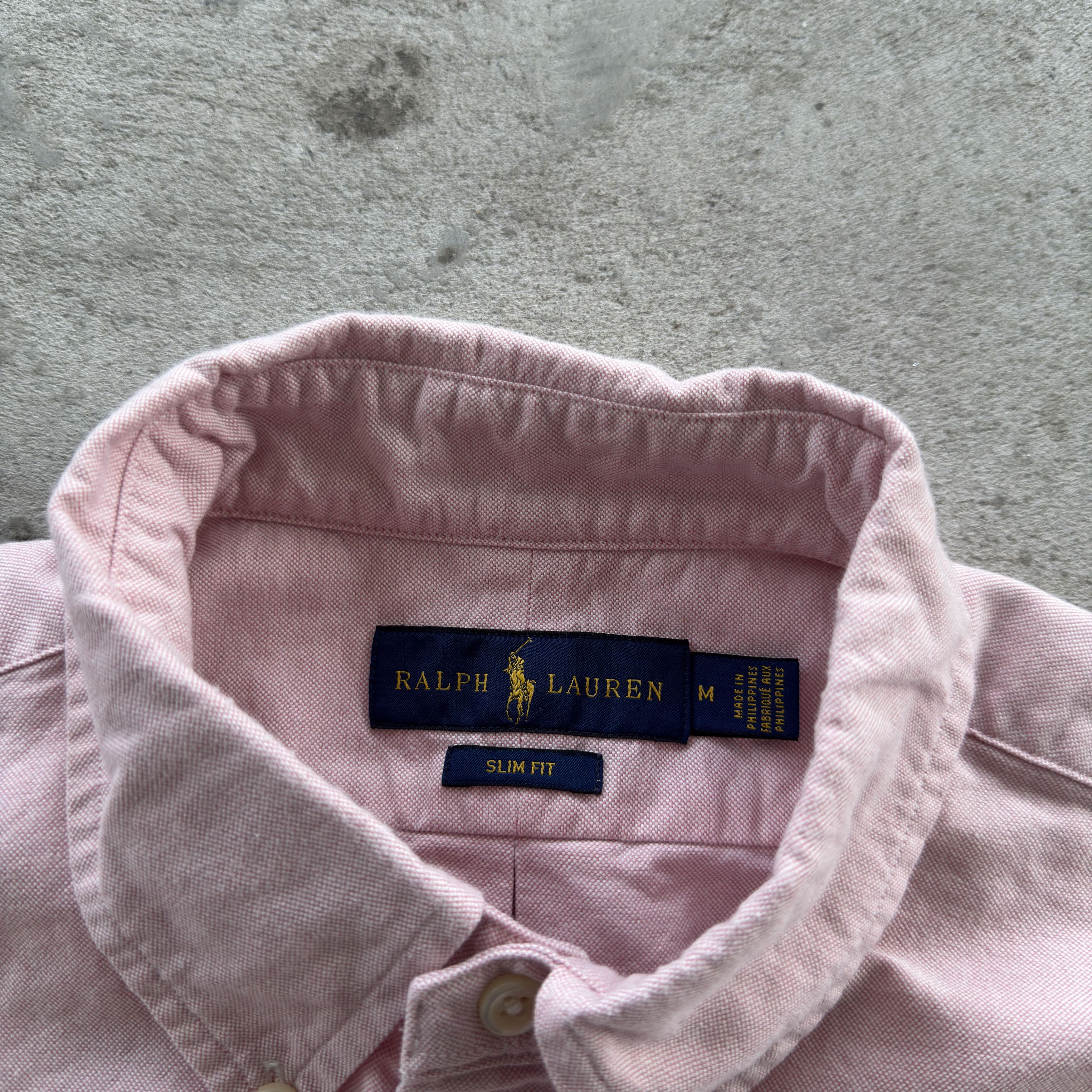 Polo Ralph Lauren Vintage Ralph Lauren Pink Oxford Slim Fit Shirt Pony Logo M Size US M / EU 48-50 / 2 - 5 Thumbnail