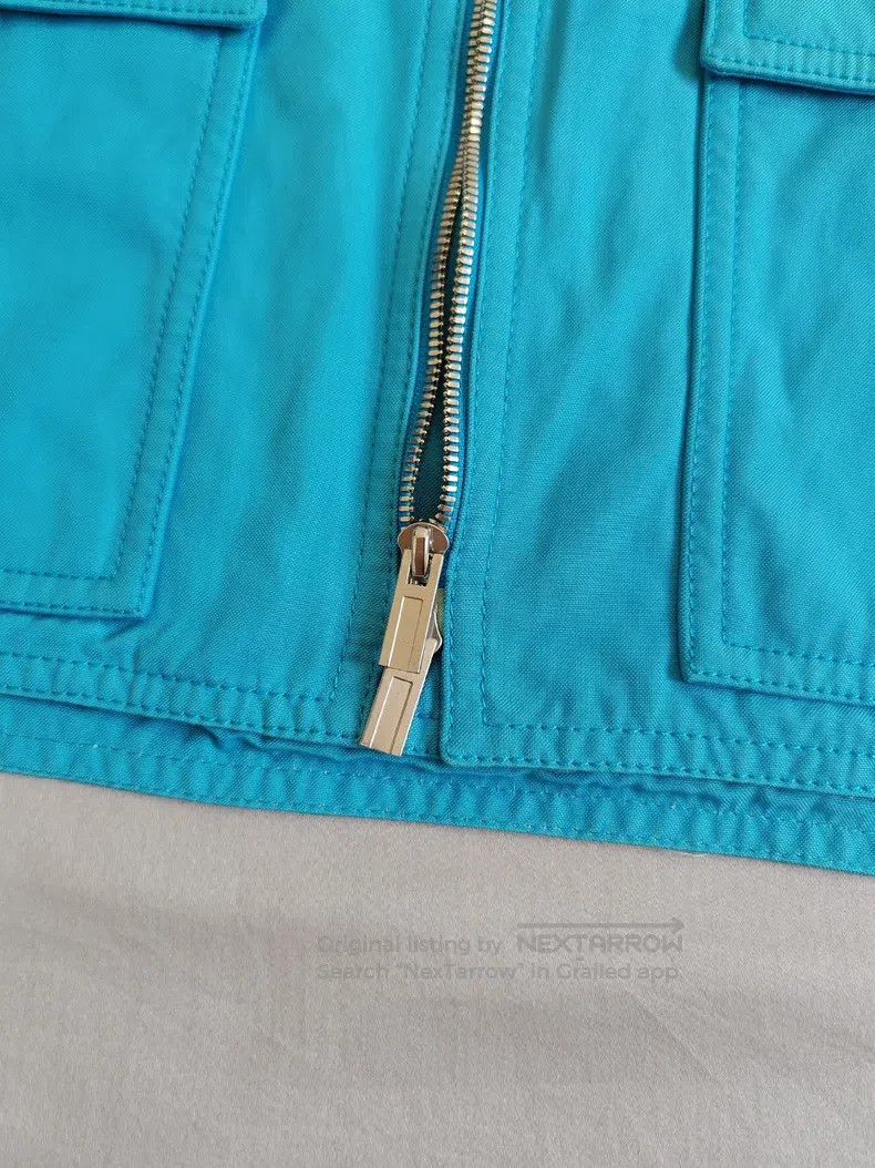 Hermes Hermes Men's vest jacket, light blue, fully lined with 100 Size US S / EU 44-46 / 1 - 8 Thumbnail