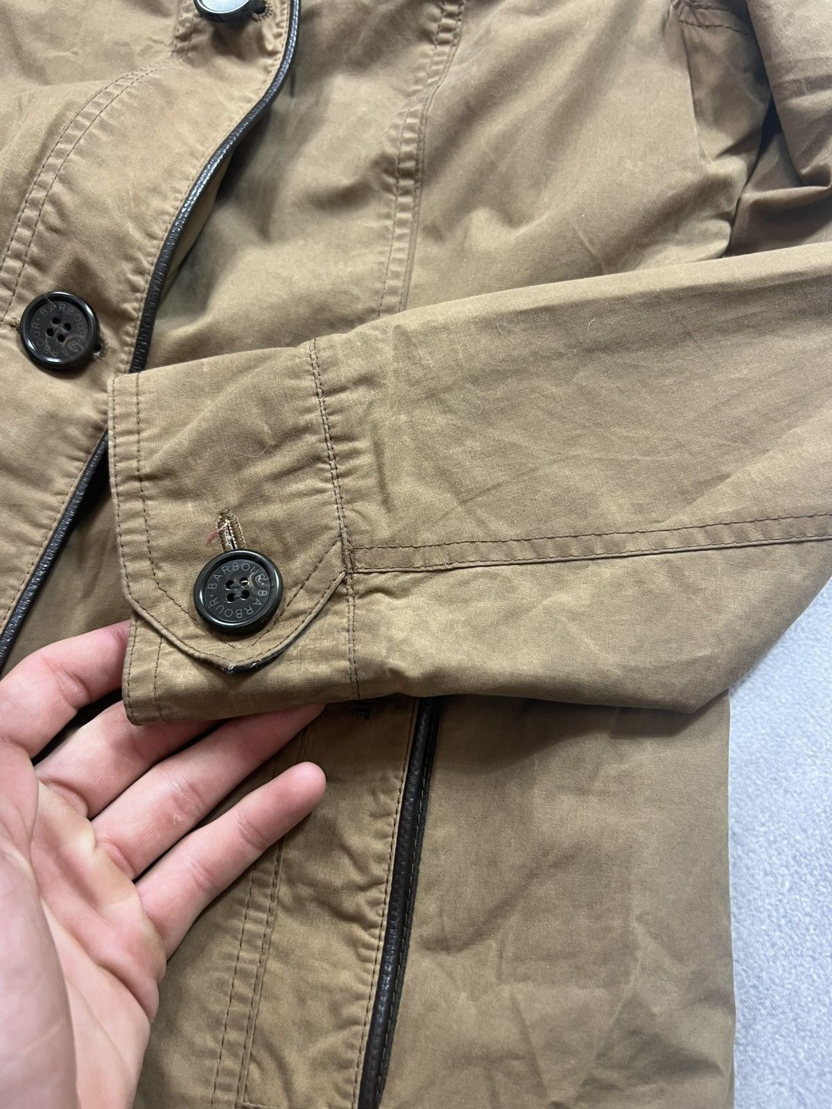 Barbour 💛VTG Rick Owens Style Barbour Vintage waterproof jacket Size US S / EU 44-46 / 1 - 15 Thumbnail