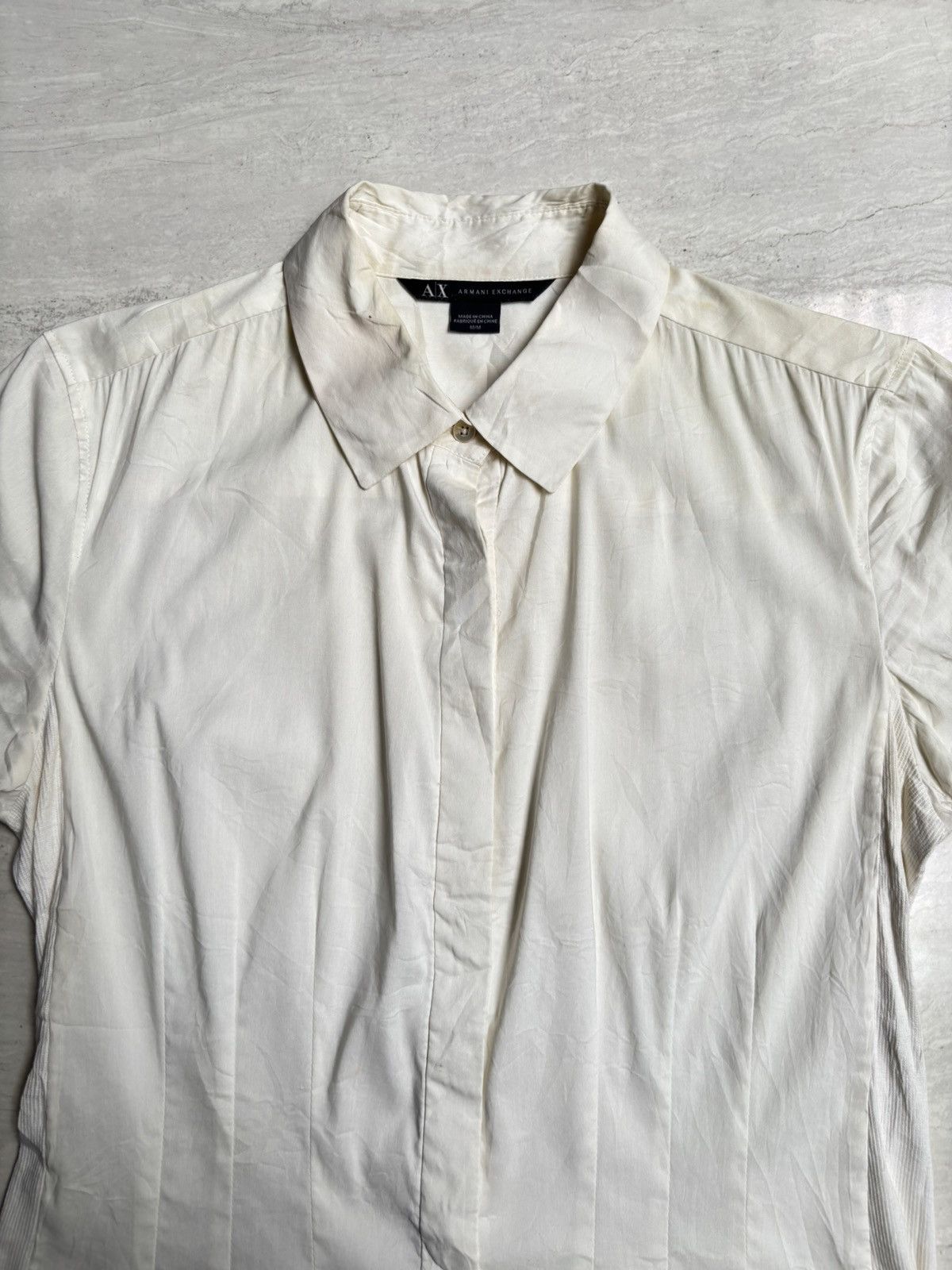 Armani Exchange ARMANI EXCHANGE White Shirt Size US XS / EU 42 / 0 - 3 Thumbnail