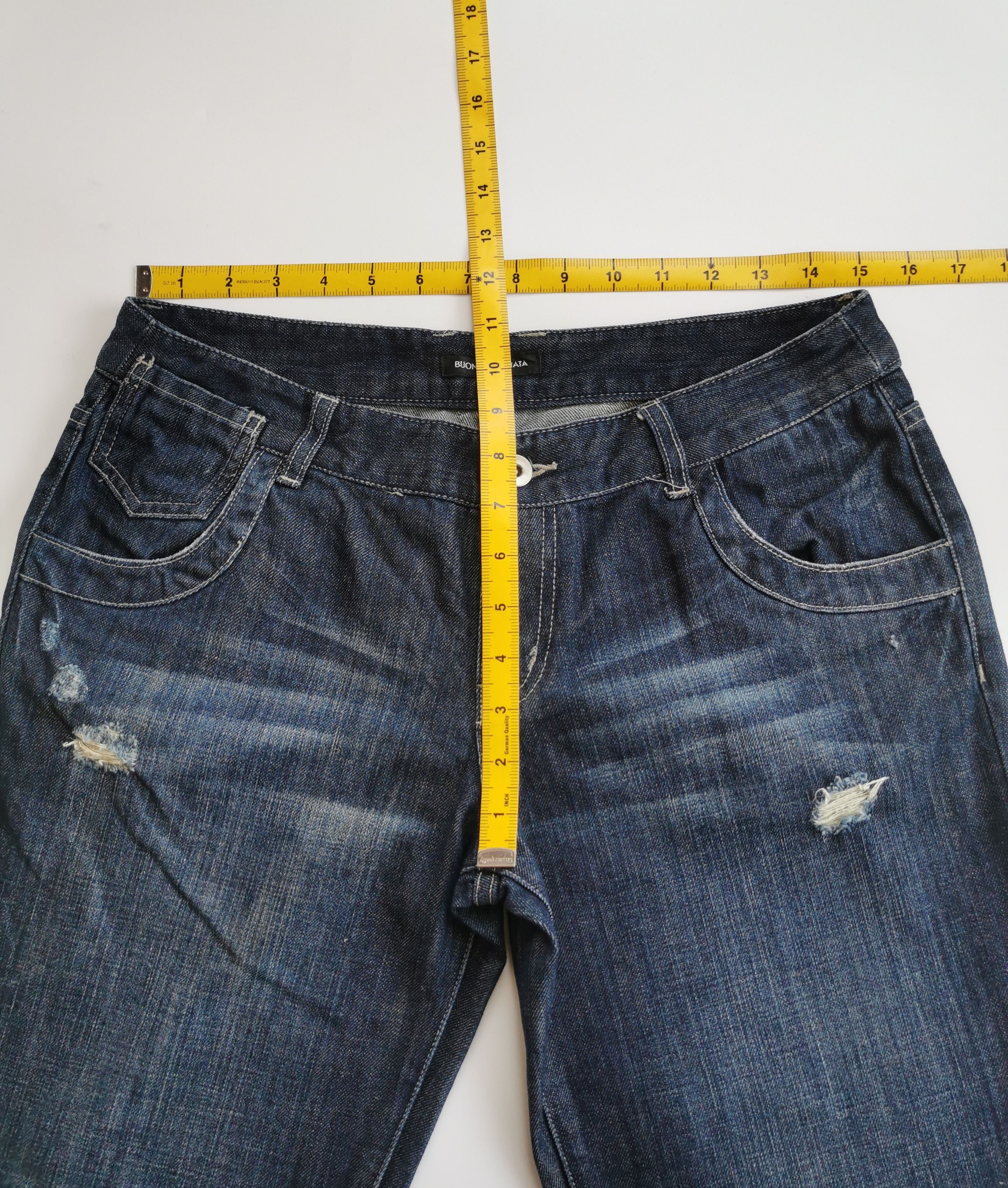 If Six Was Nine Buona Giornata Distressed Jeans Size US 30 / EU 46 - 7 Thumbnail