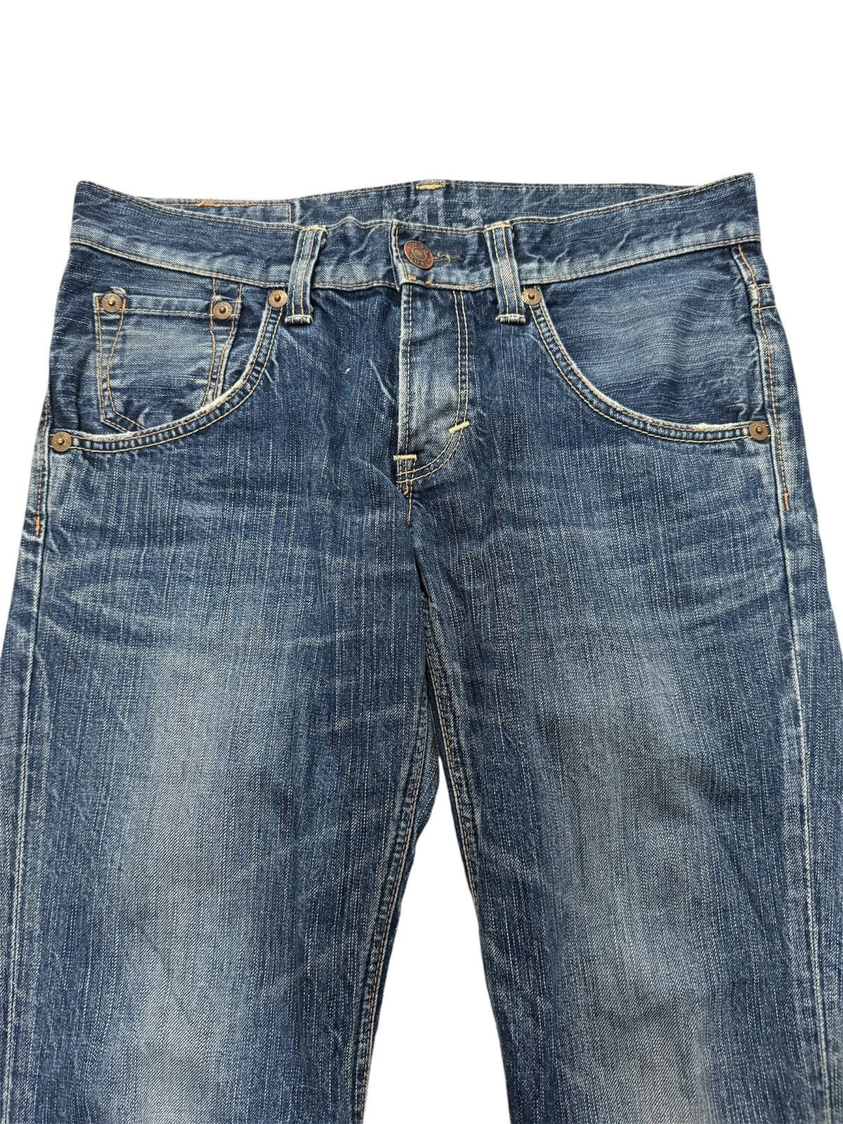 Vintage Edwin 503 Blue Trip Flare Jeans