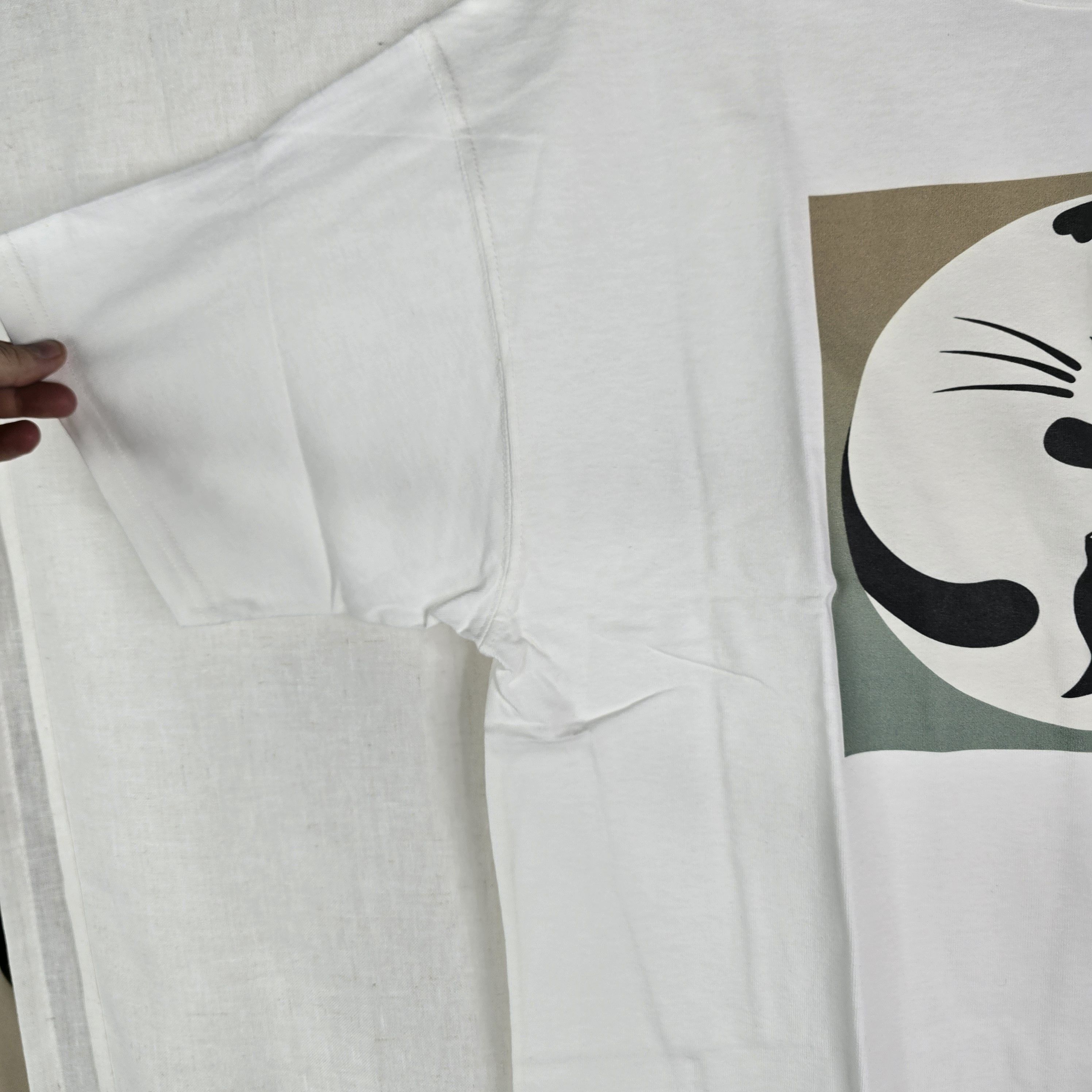 CLOT × Champion New Champion × Clot Mens Large Ying Yang Cat White Tshirt Size US L / EU 52-54 / 3 - 7 Thumbnail