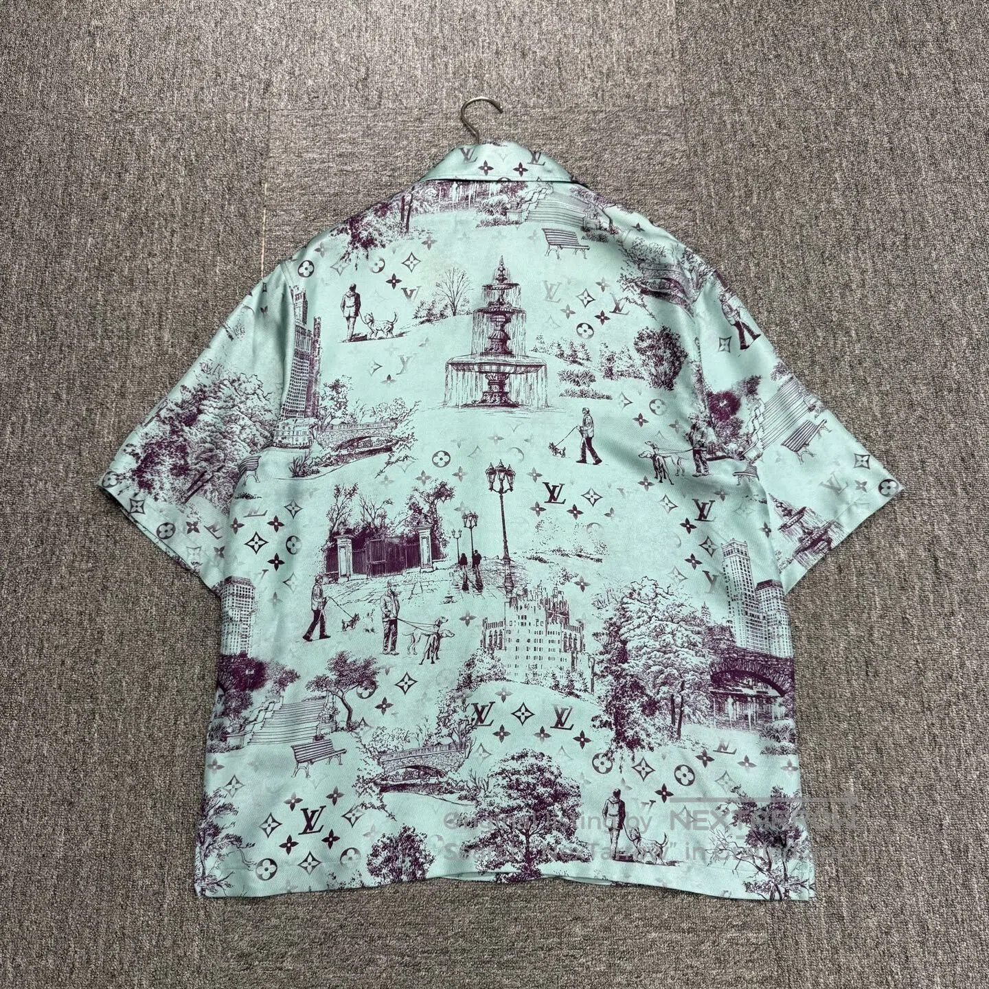 Louis Vuitton Louis Vuitton Landscape-themed silk short-sleeved shirt fo Size US M / EU 48-50 / 2 - 2 Thumbnail