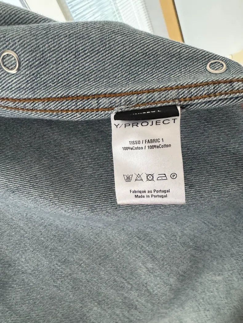 Y/Project Y/Project Asymmetrical button blue denim shirt jacket Size US XL / EU 56 / 4 - 7 Thumbnail