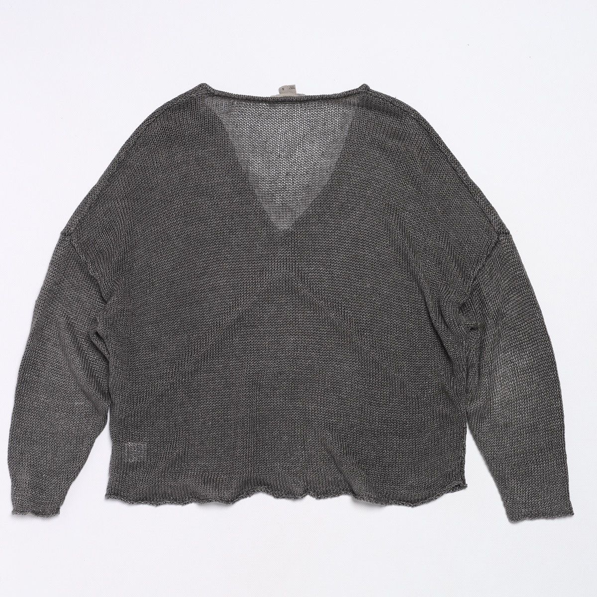 Helmut Lang Helmut Lang Vintage Linen Mesh Sweater Top Metallic Size S / US 4 / IT 40 - 6 Thumbnail