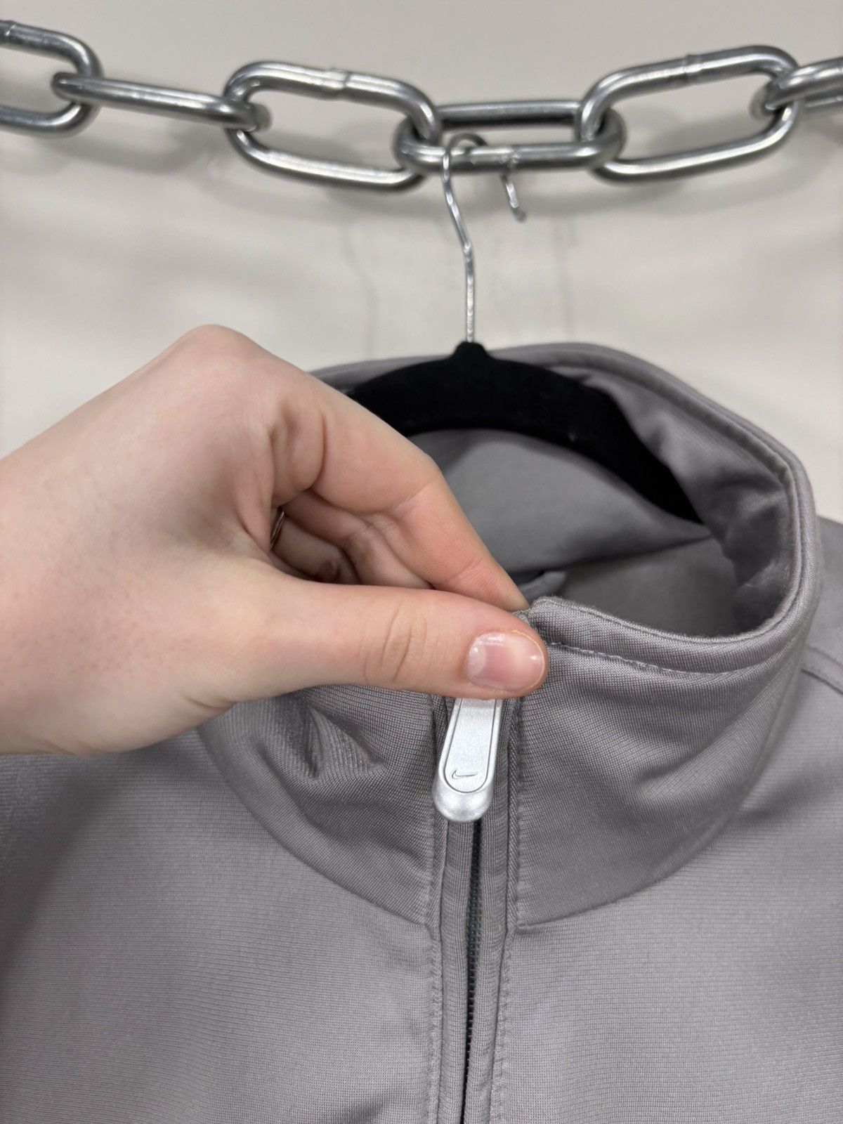 Nike Vintage 2000s Nike Y2K Gray Track Jacket Full Zip Retro Hype Size US XXL / EU 58 / 5 - 9 Thumbnail