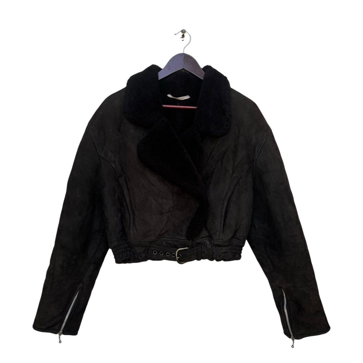 Designer O’ned Sheepskin Cropped Jacket Size XS / US 0-2 / IT 36-38 - 1 Thumbnail