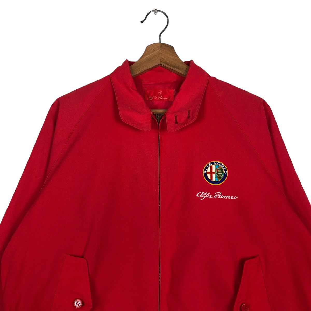 Japanese Brand 🔥Vintage Bomber Jacket Alfa Romeo Big Logo Car Jacket Size US M / EU 48-50 / 2 - 3 Thumbnail