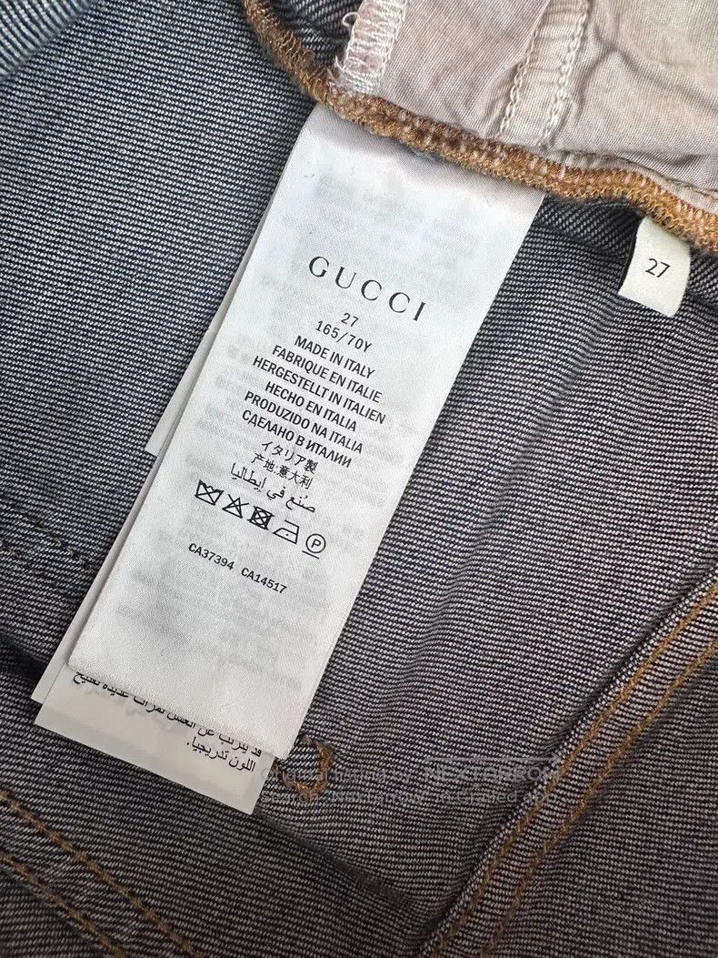 Gucci Gucci Embroidered cherry tiger pattern denim trousers Size 27" / US 4 / IT 40 - 9 Thumbnail