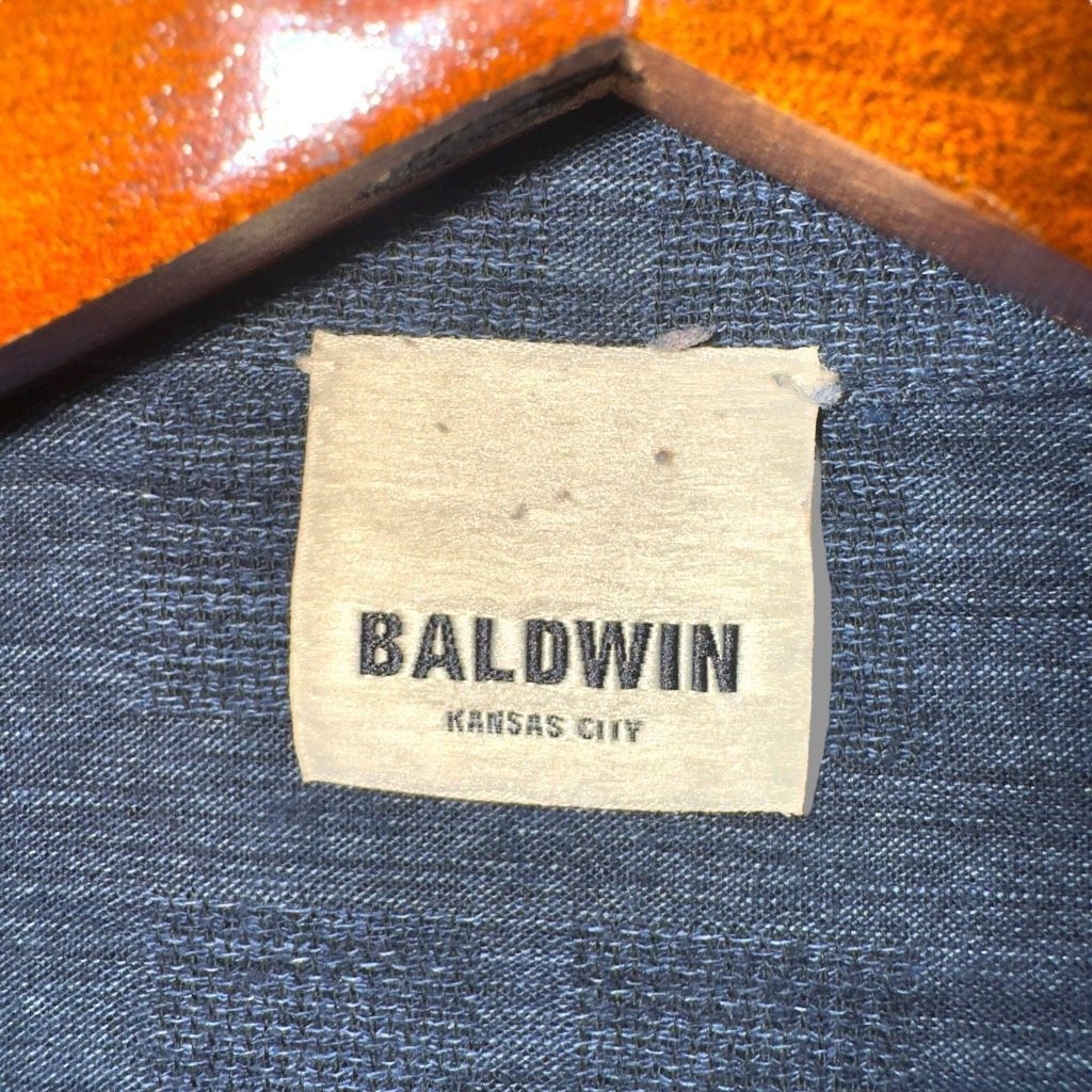 Baldwin Baldwin Denim KC Navy Woven Oxford Button Down Sz S Size US S / EU 44-46 / 1 - 2 Thumbnail
