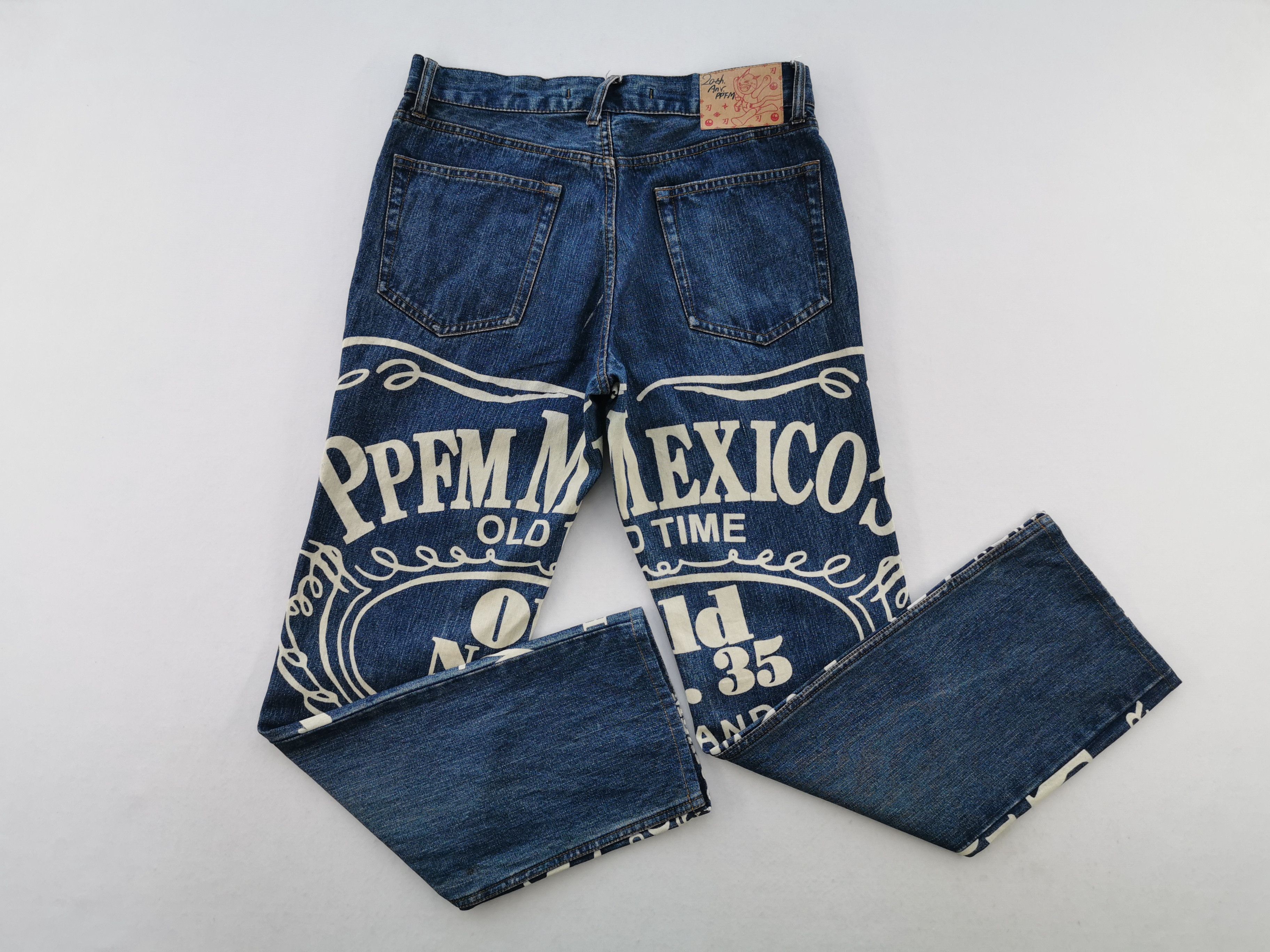 PPFM Vintage 90s PPFM Rock N' Roll Mexico's Old Time Denim Size US 33 - 7 Thumbnail
