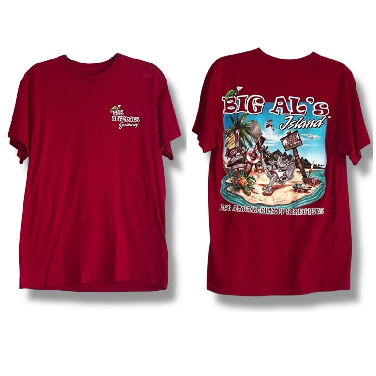 Other Big Al’s Alabama Crimson Tide Football Island T-shirt Size M / US 6-8 / IT 42-44 - 1 Thumbnail