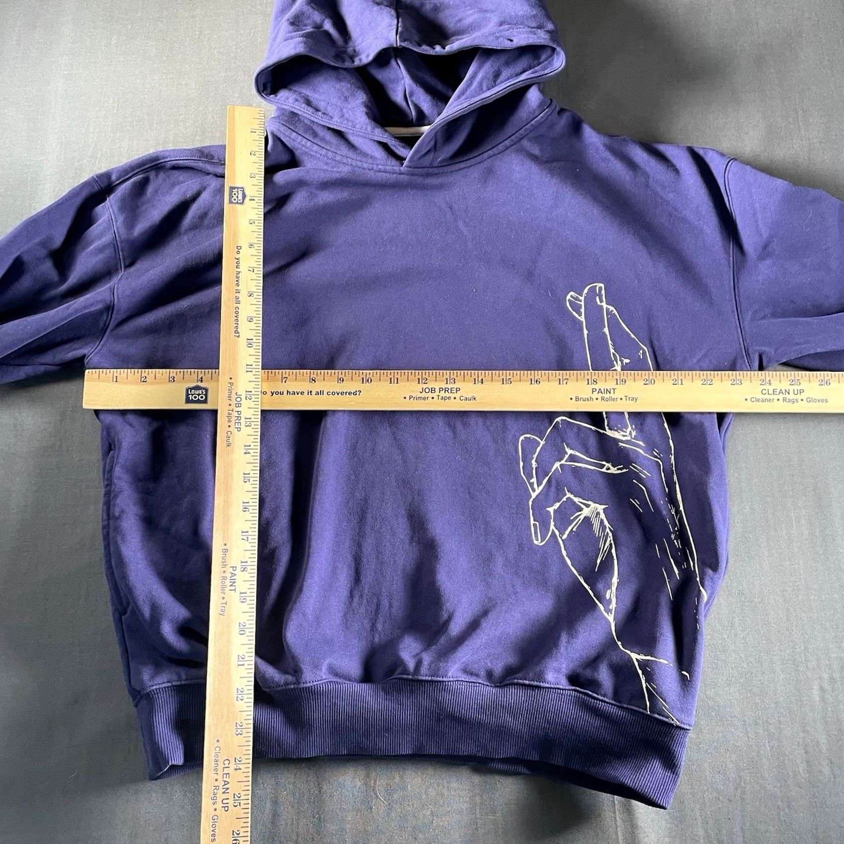 Vintage KENSHIN KOLLECTION Hoodie Men S Purple Blue Wolf Design Sleeved Sweater Size US S / EU 44-46 / 1 - 8 Thumbnail