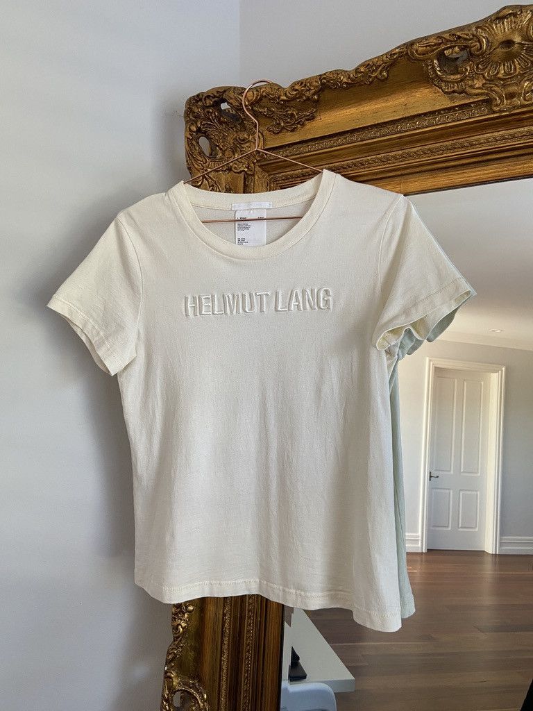 Helmut Lang Embroidered Logo T-Shirt Size M / US 6-8 / IT 42-44 - 2 Thumbnail