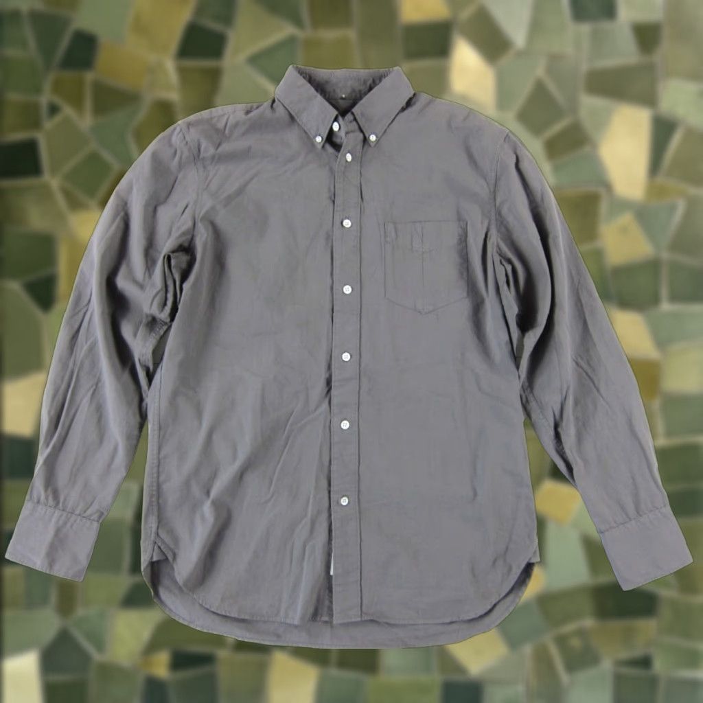 Rag & Bone rag & bone Standard Issue Grey 100% Cotton Long Sleeve Button Up Shirt Men Small Size US S / EU 44-46 / 1 - 1 Thumbnail
