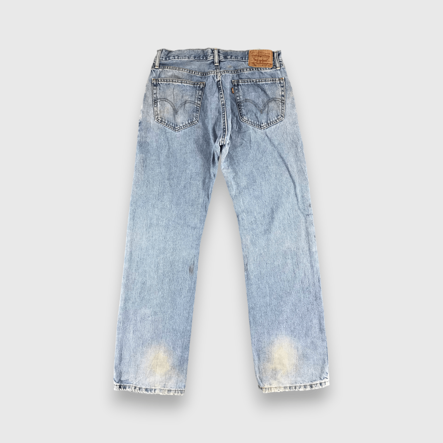 Levi's Vintage Levis 505 Jeans Dirty Faded Blue -J495 Size US 33 - 2 Thumbnail