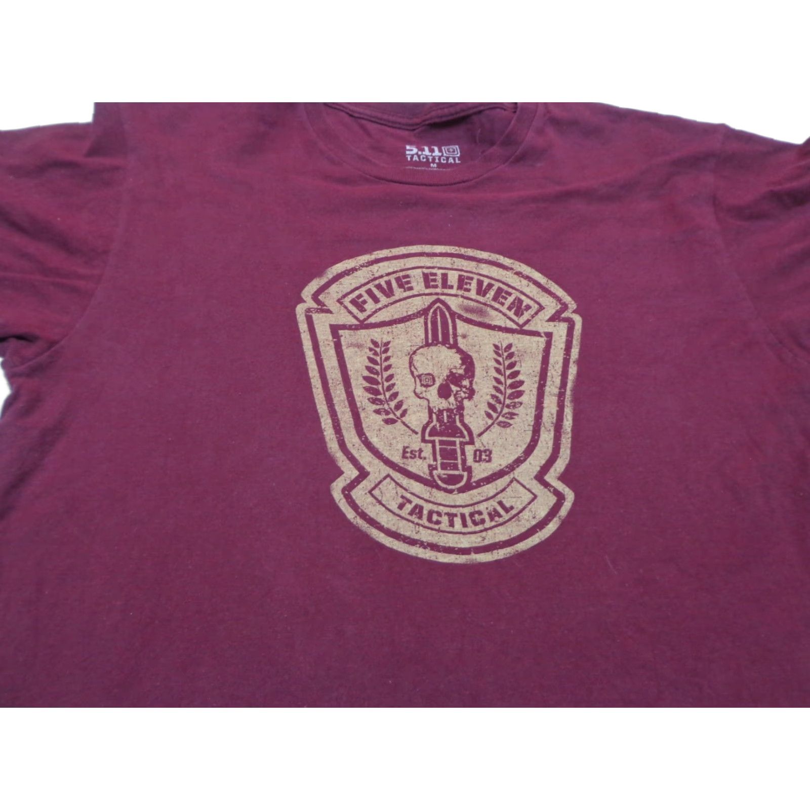 Vintage VINTAGE 5.11 Tactical ALWAYS BE READY Skull T-Shirt M Red Mens Shirt 5.11 Skull Theme Short Sleeve Regular Fit Size US M / EU 48-50 / 2 - 1 Thumbnail