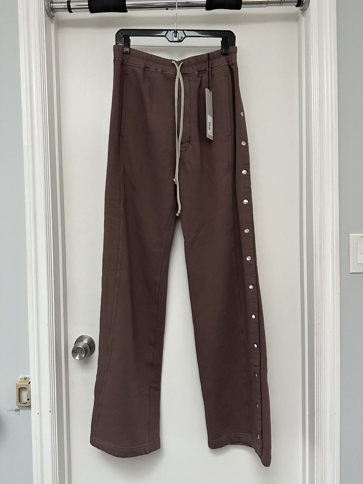 パンツ DRKSHDW | PUSHER PANTS IN MAUVE HEAVY COTTON FLEECE Rick Owens × Rick Owens Drkshdw [NEW] FW23 Luxor Pusher