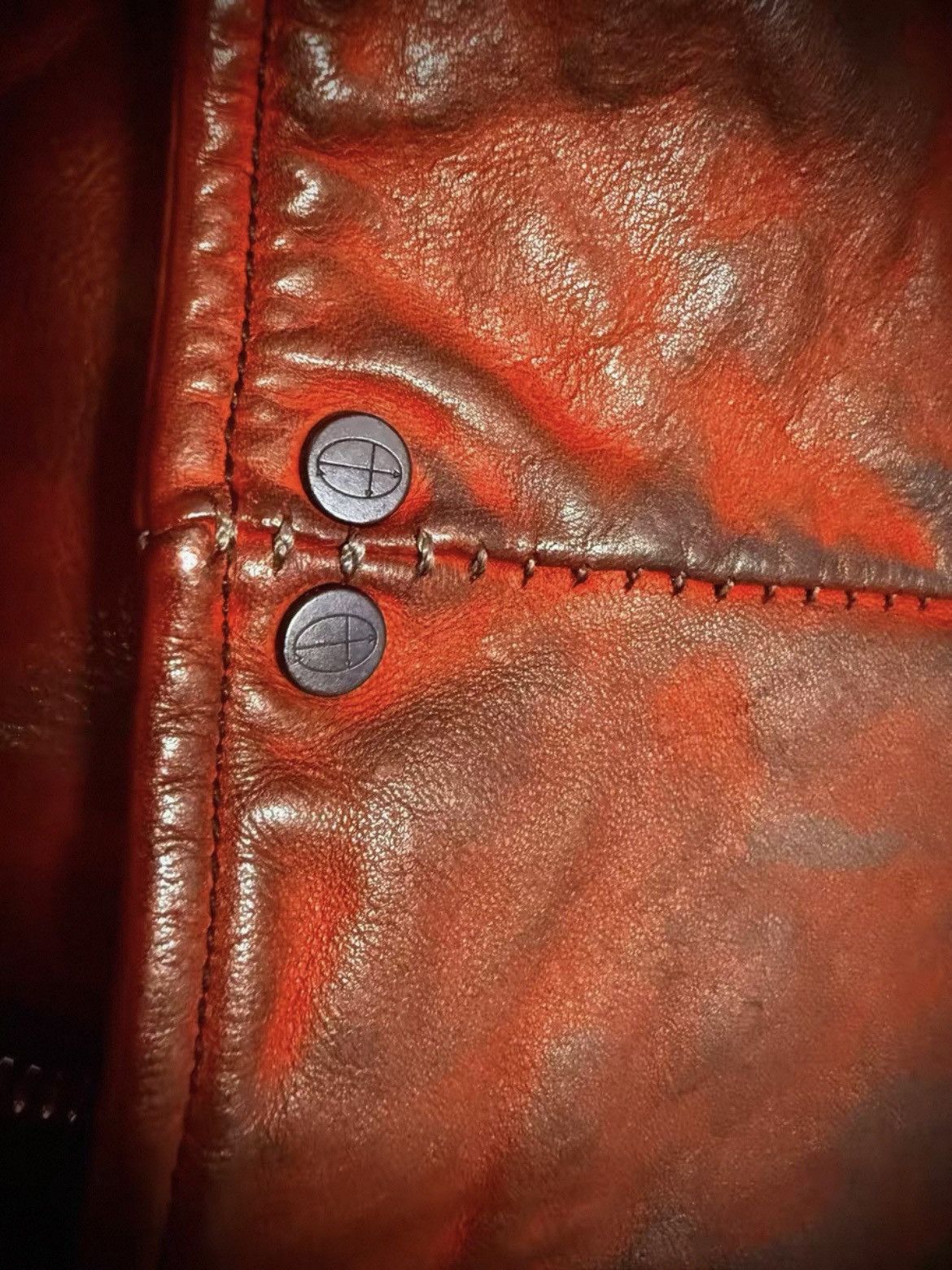 Incarnation Incarnation Red Calfskin Leather Vest YKK Double Zip Size US XS / EU 42 / 0 - 5 Thumbnail