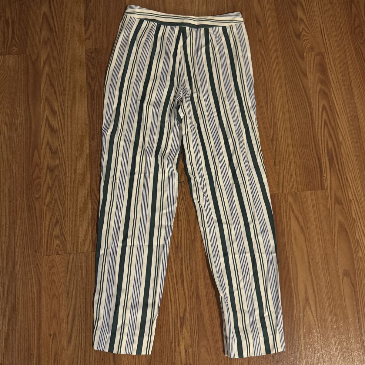 Tory Burch Tory Burch Striped Green & White Women Pants Size 2 Preppy Size 26" / US 2 / IT 38 - 6 Thumbnail