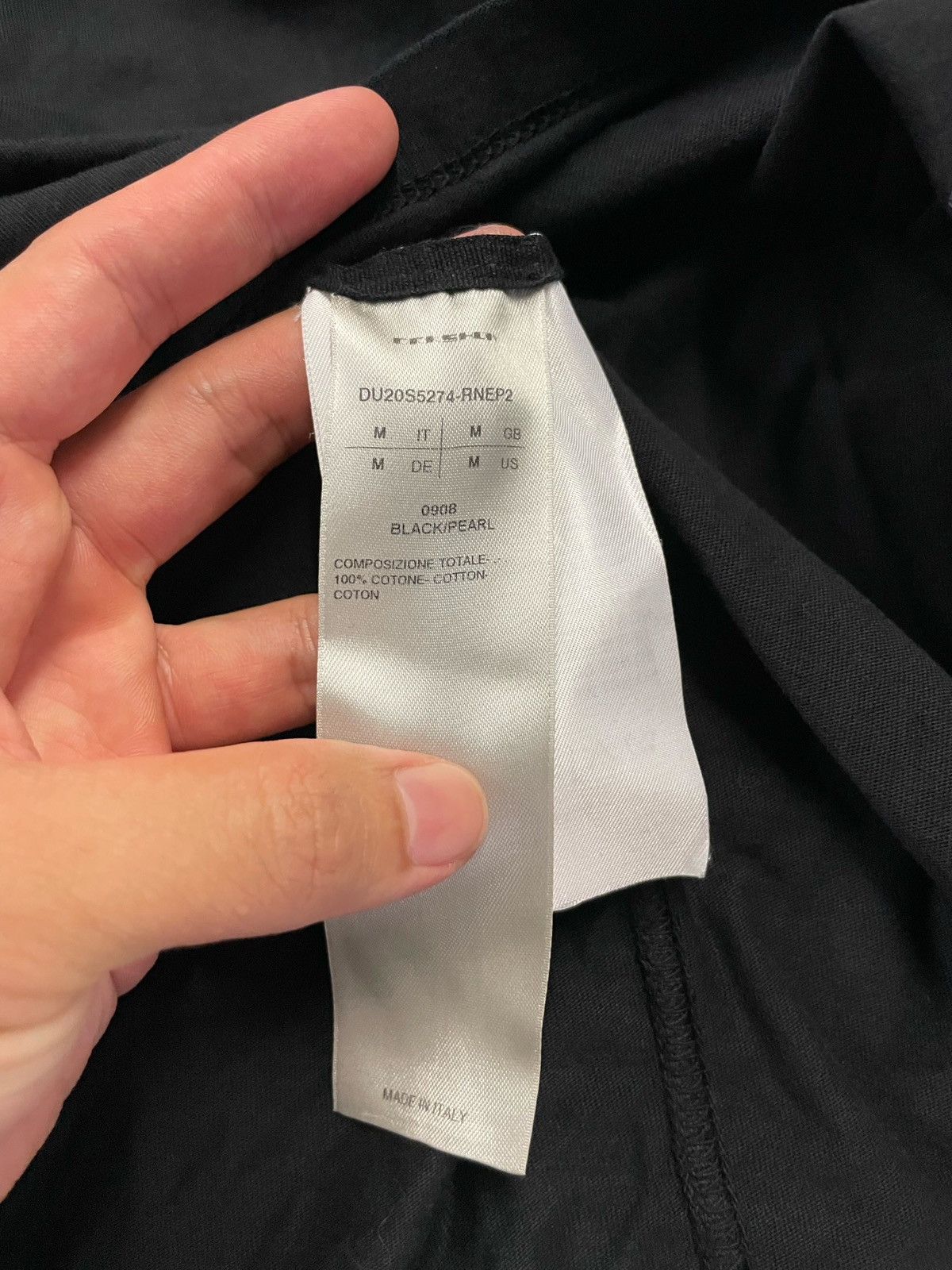 Rick Owens Drkshdw Rick Owens DRKSHDW Printed Tee Size US M / EU 48-50 / 2 - 12 Thumbnail