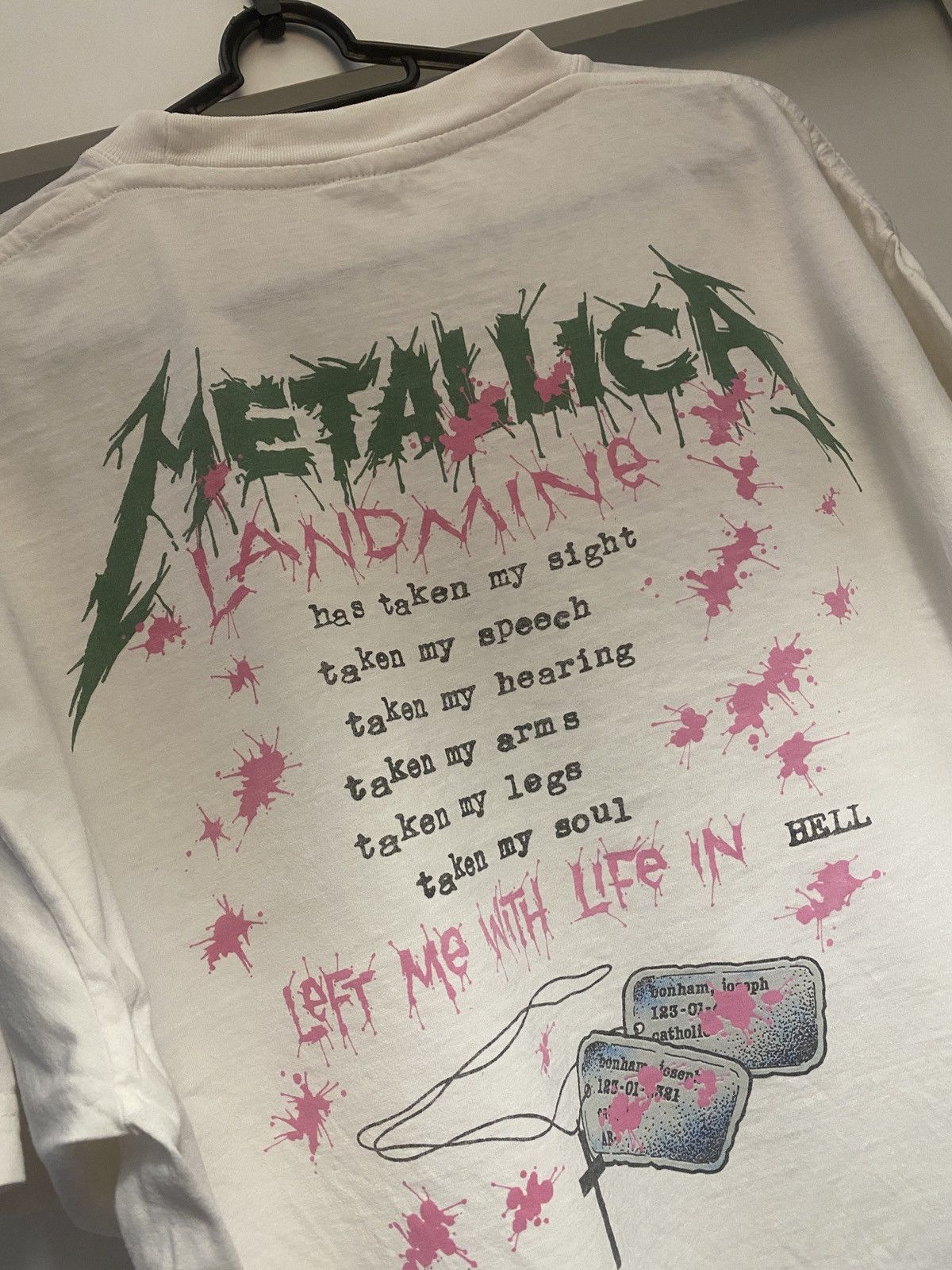Metallica Metallica vintage og concert landmine tee 90s Size US L / EU 52-54 / 3 - 7 Thumbnail