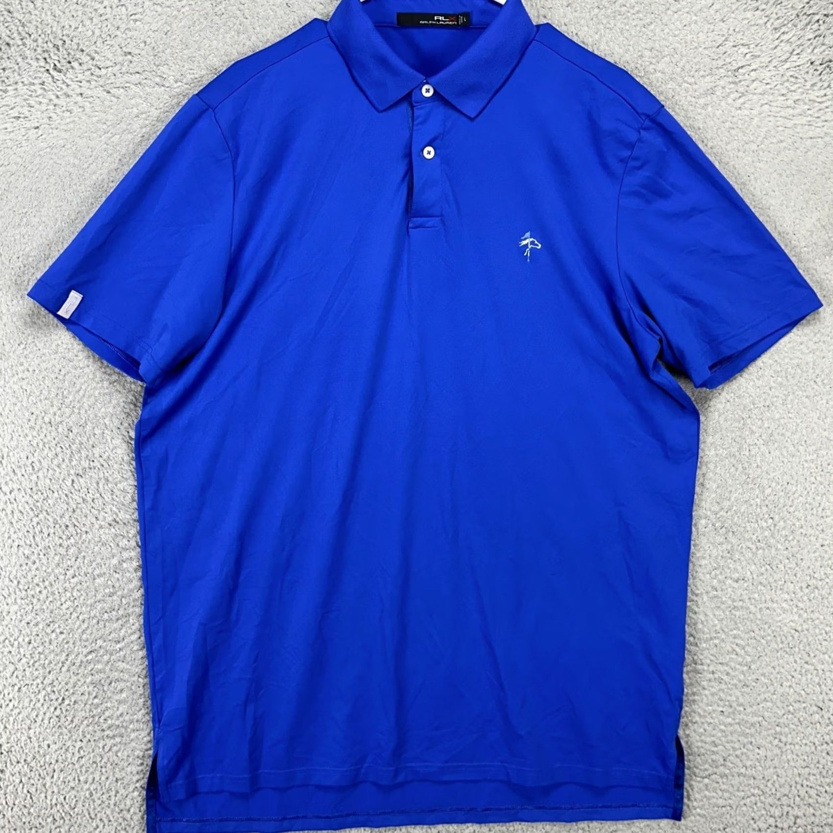RLX Ralph Lauren RLX Ralph Lauren Men Polo Shirt Large Blue Rugby Performance Tech Stretch Casual Polo Adult Mens Large Blue Rugby Size US L / EU 52-54 / 3 - 3 Thumbnail