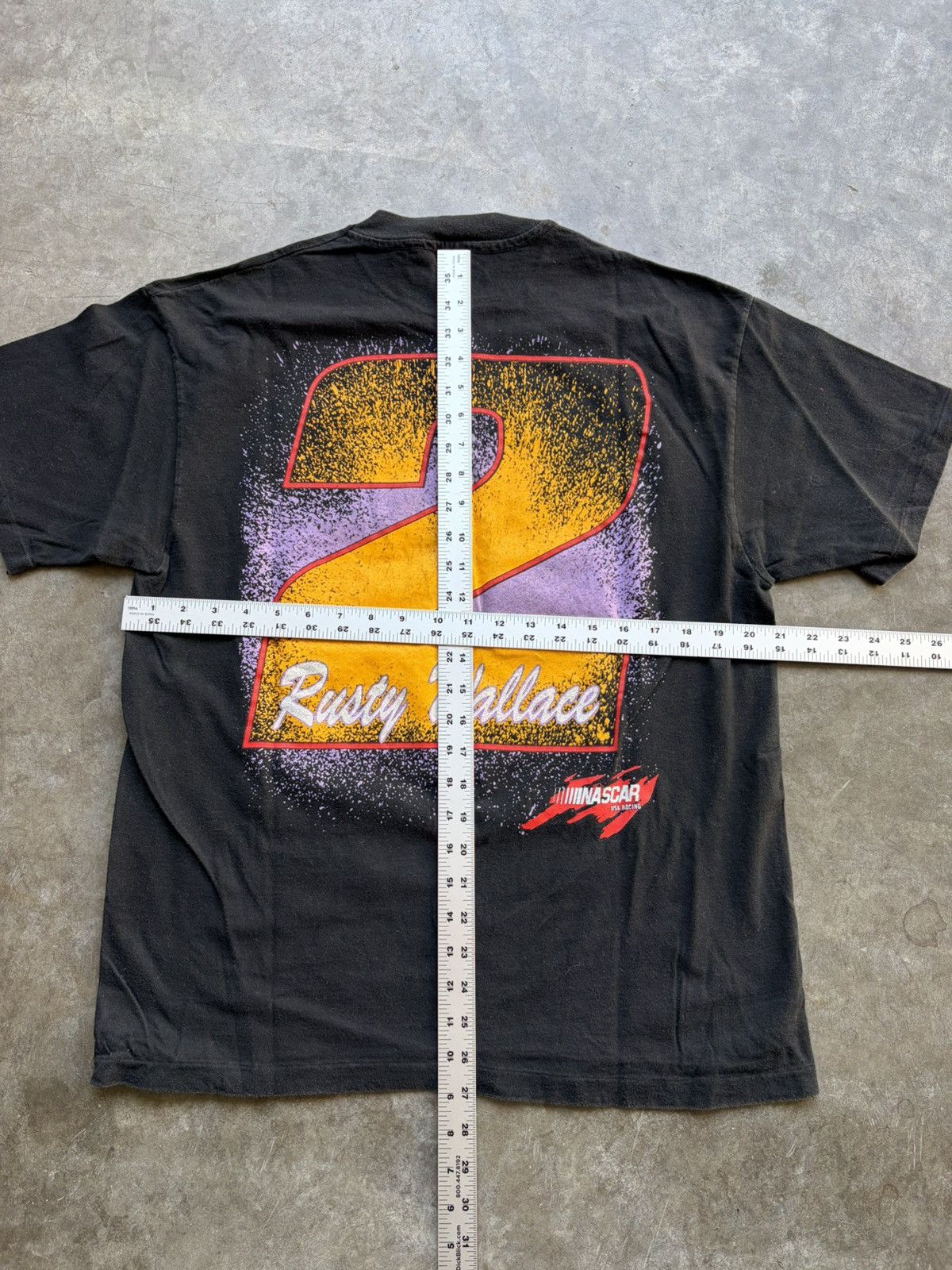 NASCAR Vintage 1990’s Rusty Wallace NASCAR Graphic Racing Tee Size US L / EU 52-54 / 3 - 5 Thumbnail