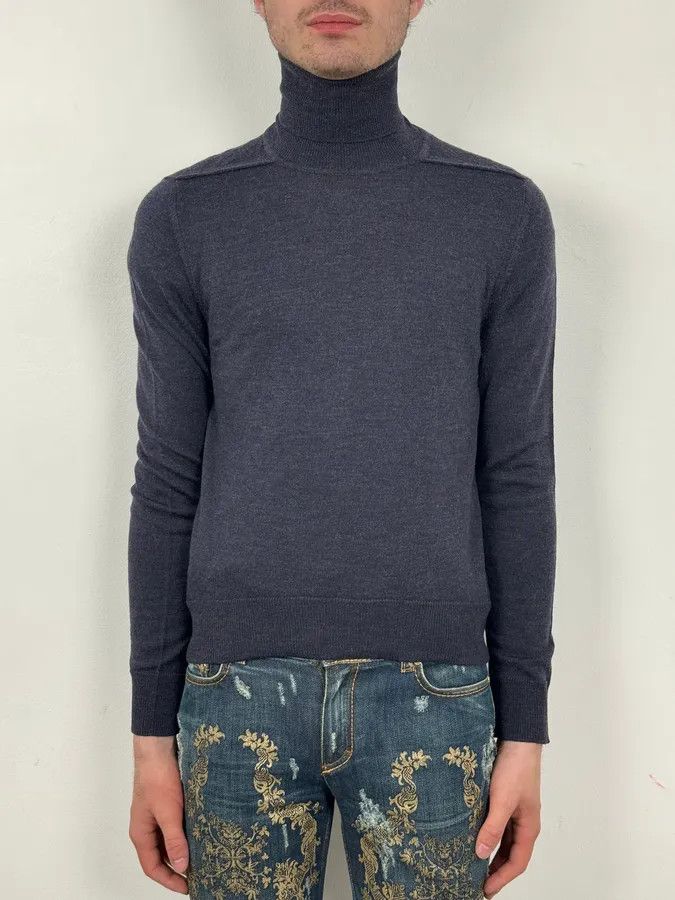 Maison Margiela AW2005 Maison Martin Margiela Navy Wool Sweater Turtleneck Size US S / EU 44-46 / 1 - 2 Thumbnail