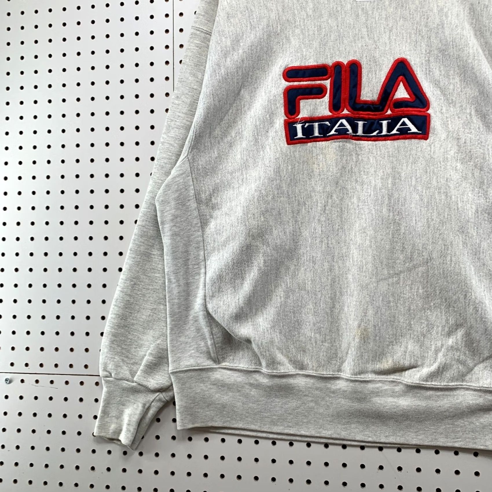 Fila VINTAGE FILA Crewneck Sweatshirt Mens XL Embroidered Reverse Weave USA 90s Gray Pullover Heavyweight 90s Mens Size US XL / EU 56 / 4 - 6 Thumbnail