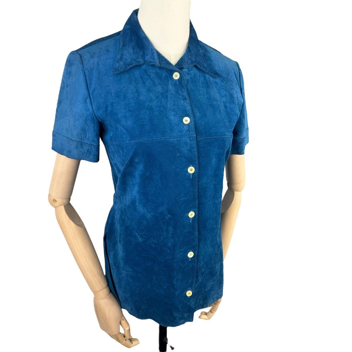 Dolce & Gabbana Vintage Dolce & Gabbana Leather Shirt Button Down Size XS / US 0-2 / IT 36-38 - 3 Thumbnail