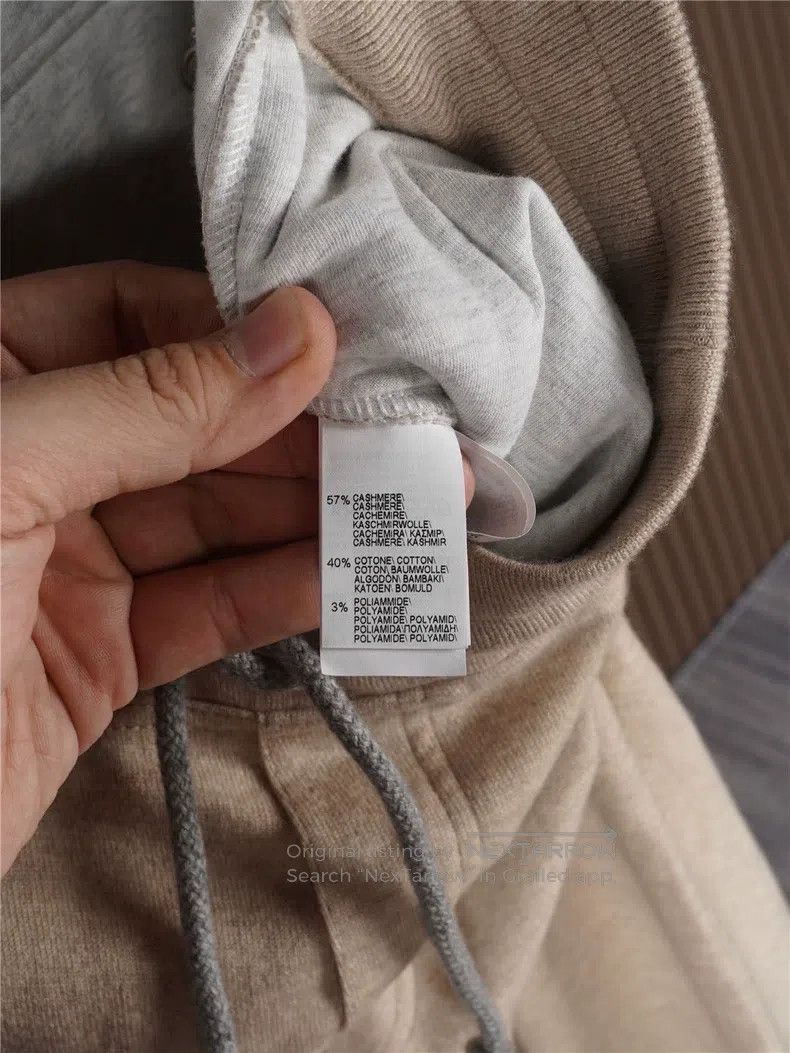 Brunello Cucinelli Brunello Cucinelli Cashmere Drawstring Sport Pants Size US 40 / EU 56 - 8 Thumbnail