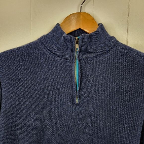 Robert Graham Robert Graham Navy Blue Quarter Zip Sweater size Medium Size US M / EU 48-50 / 2 - 3 Thumbnail