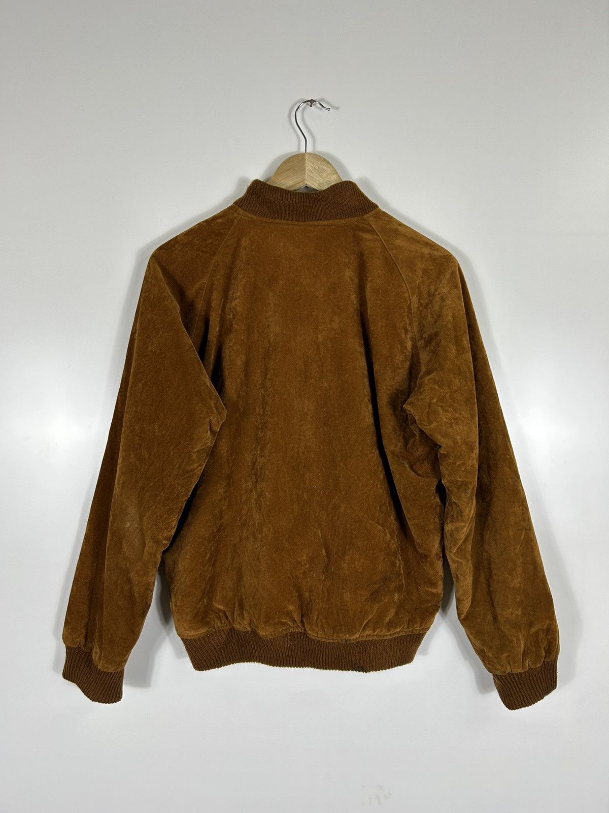 Japanese Brand ⚡️Vintage Velvet Zipper Bomber Jacket Size US L / EU 52-54 / 3 - 13 Thumbnail