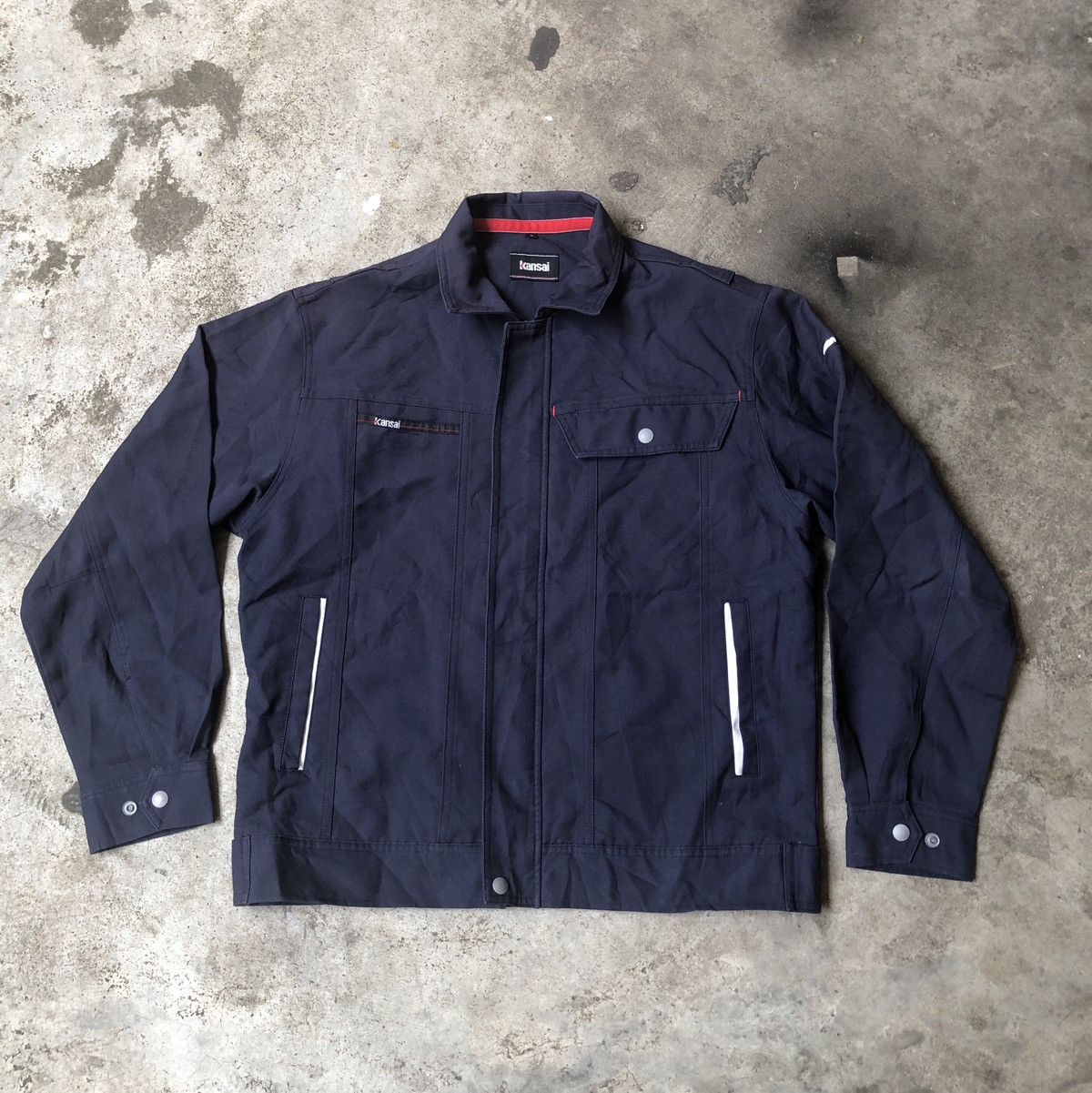 Japanese Brand Vintage Kansai Worker Jacket Size US L / EU 52-54 / 3 - 1 Thumbnail
