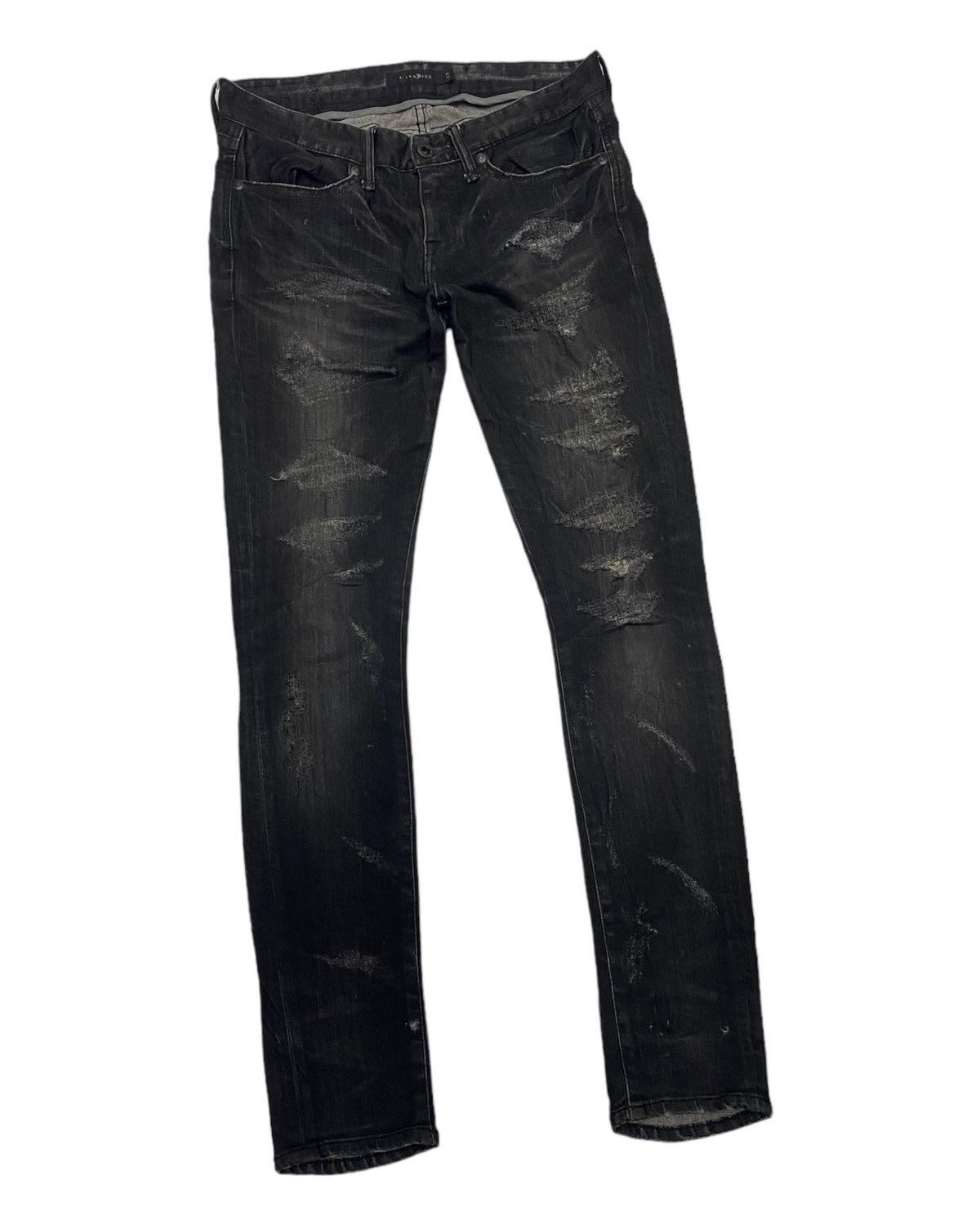 CIVARIZE CIVARIZE RARE DISTRESSED PUNK BLACK DENIM UNDERCOVER STYLE Size US 28 / EU 44 - 5 Thumbnail