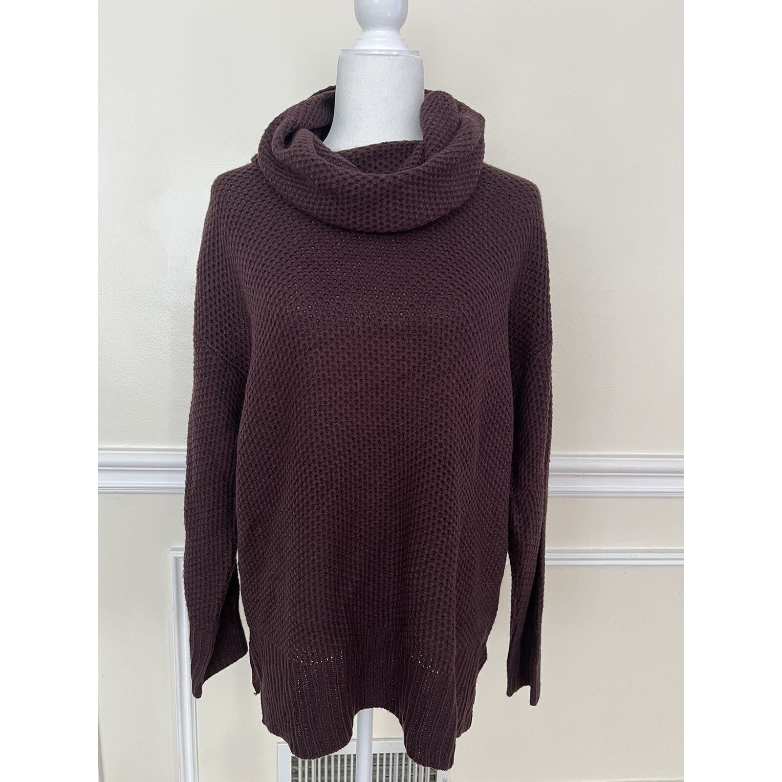 Sanctuary Sanctuary women burgundy sweater knitted warm Size M A003024 Size M / US 6-8 / IT 42-44 - 2 Thumbnail