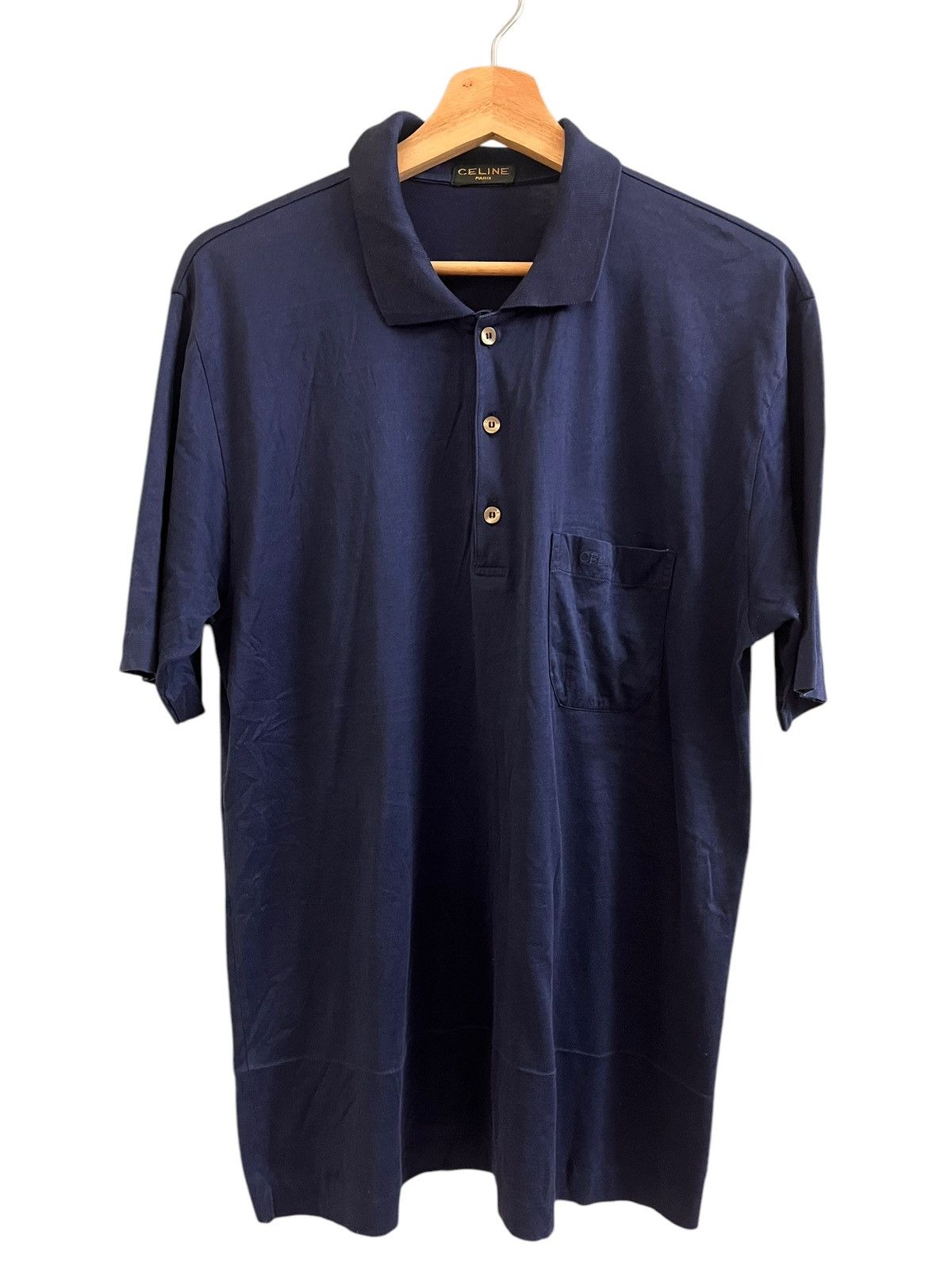 Celine × Vintage Vintage Celine Polo Shirt Size US XL / EU 56 / 4 - 9 Thumbnail