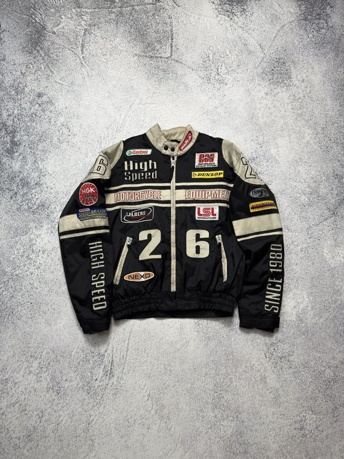NASCAR VINTAGE 💥 HIGH SPEED NASCAR RACING JACKET Size US M / EU 48-50 / 2 - 1 Thumbnail