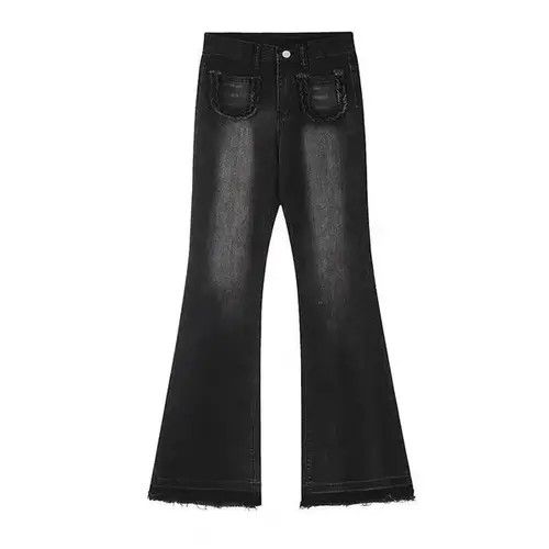Jean Street wash skinny stretch micro-flared versatile jeans Size US 30 / EU 46 - 6 Thumbnail
