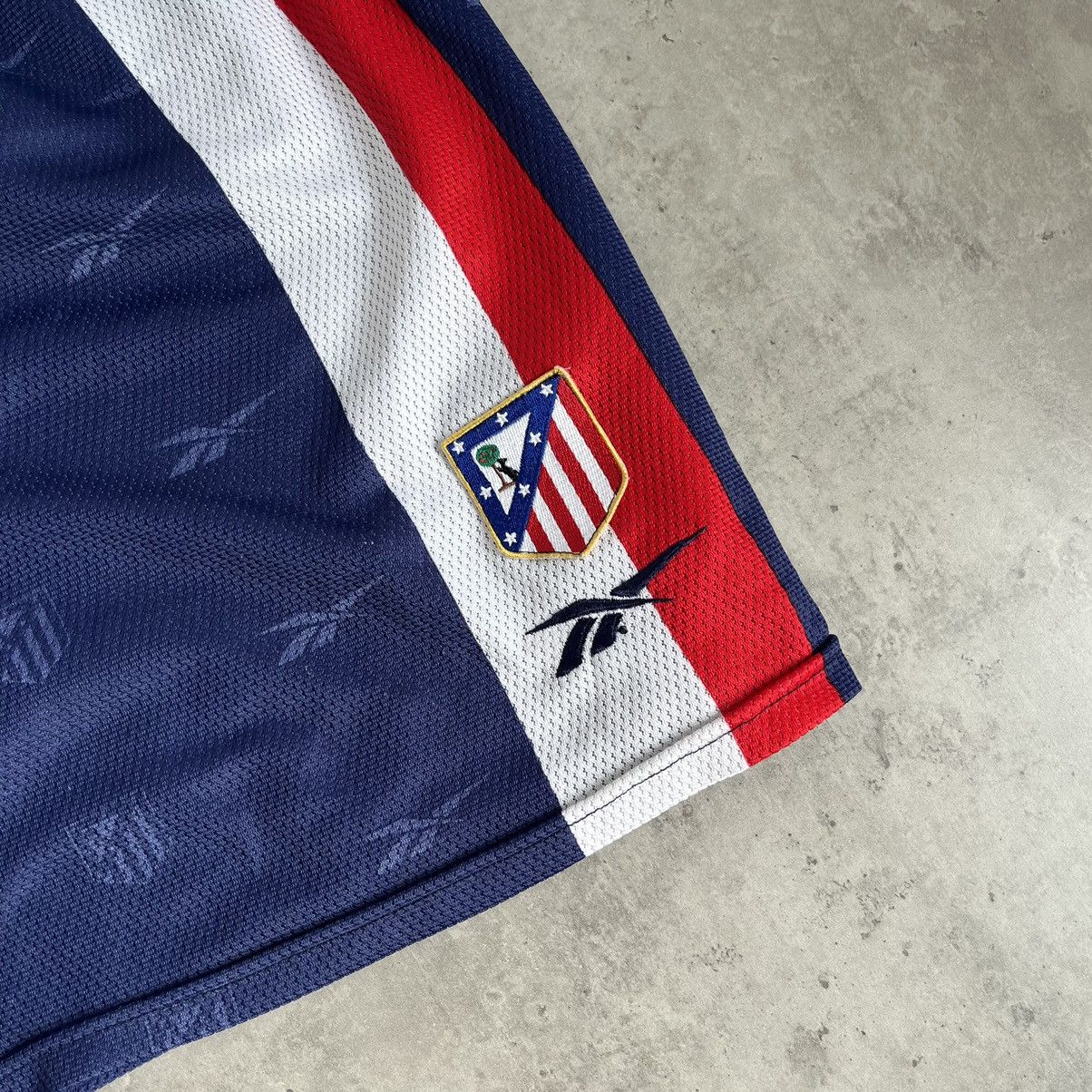 Reebok RARE! Vintage 1998-1999 Athletico Madrid Away Soccer Short Size US 36 / EU 52 - 2 Thumbnail