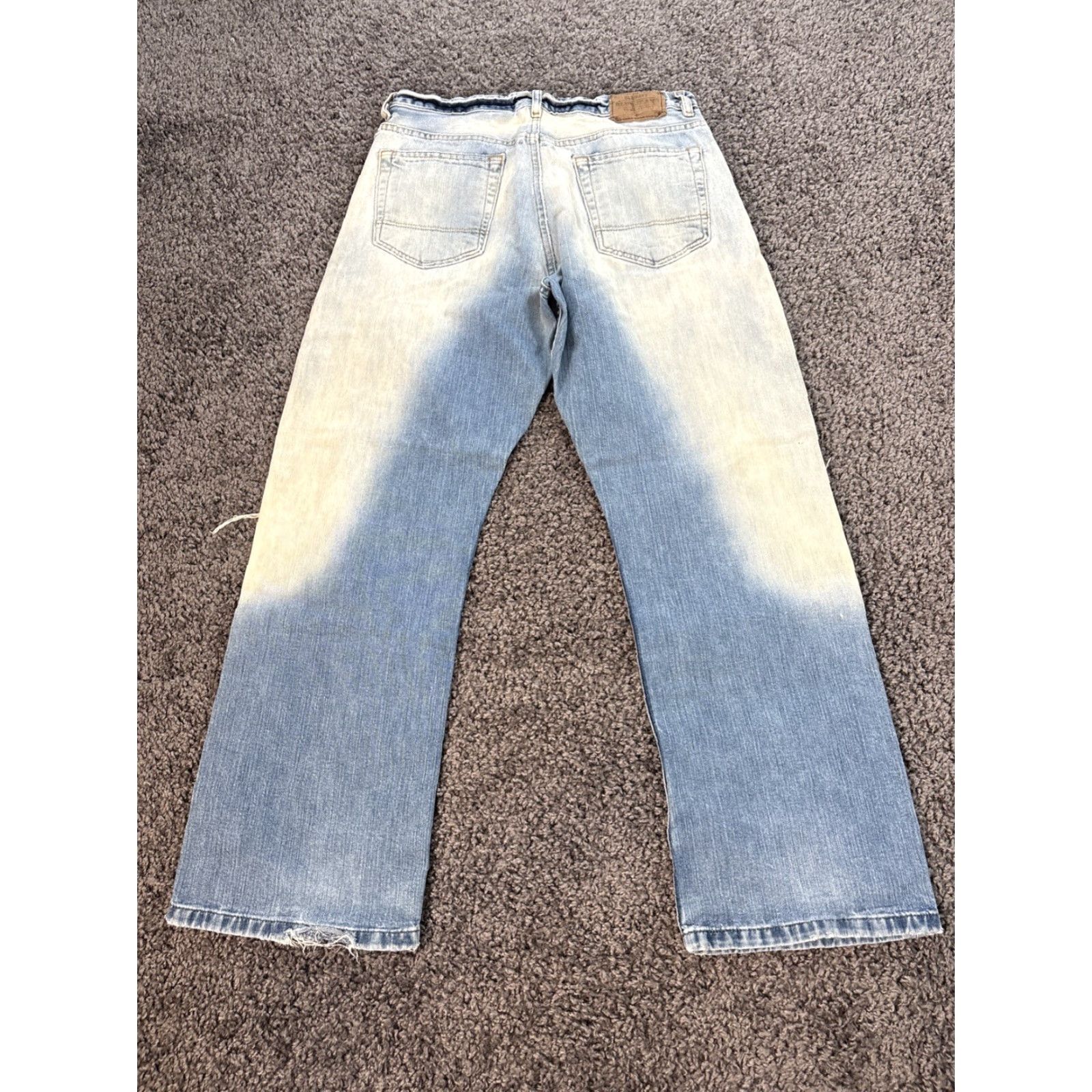 Old Navy VINTAGE Old Navy Jeans Mens 32x30 Distressed Acid Wash Blue Wide-Leg 90s Mens Size US 32 / EU 48 - 8 Thumbnail