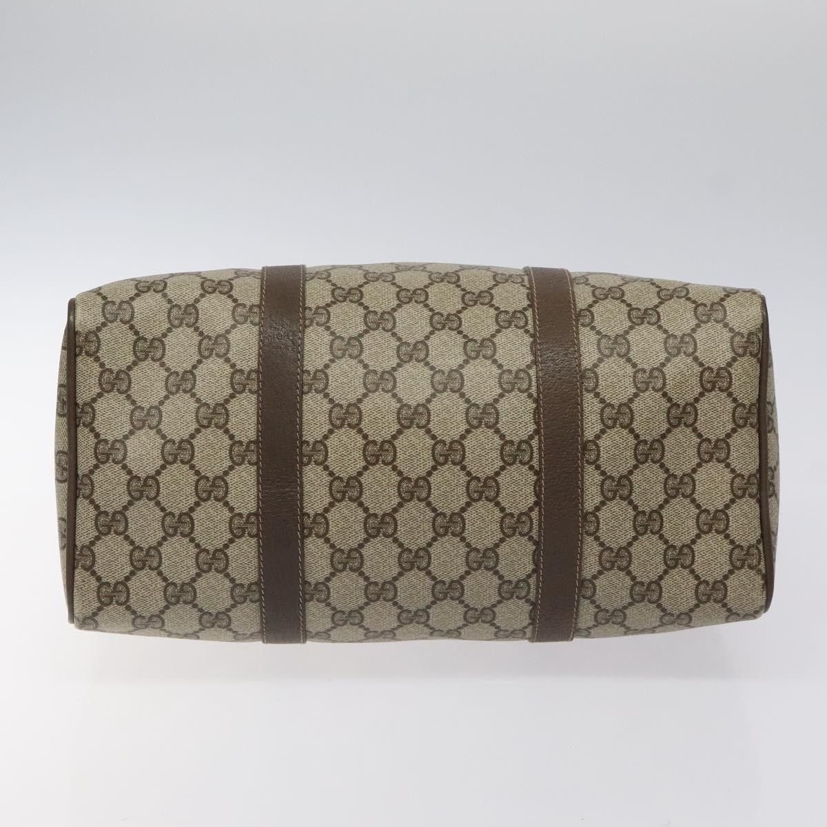 Gucci GUCCI GG Supreme Web Sherry Line Hand Bag Pvc Leather Beige Size ONE SIZE - 9 Thumbnail