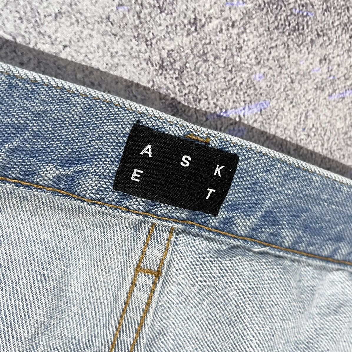 Asket NEW Asket Washed Denim Jeans Made in Italy Size 31 / 30 Size US 31 - 9 Thumbnail