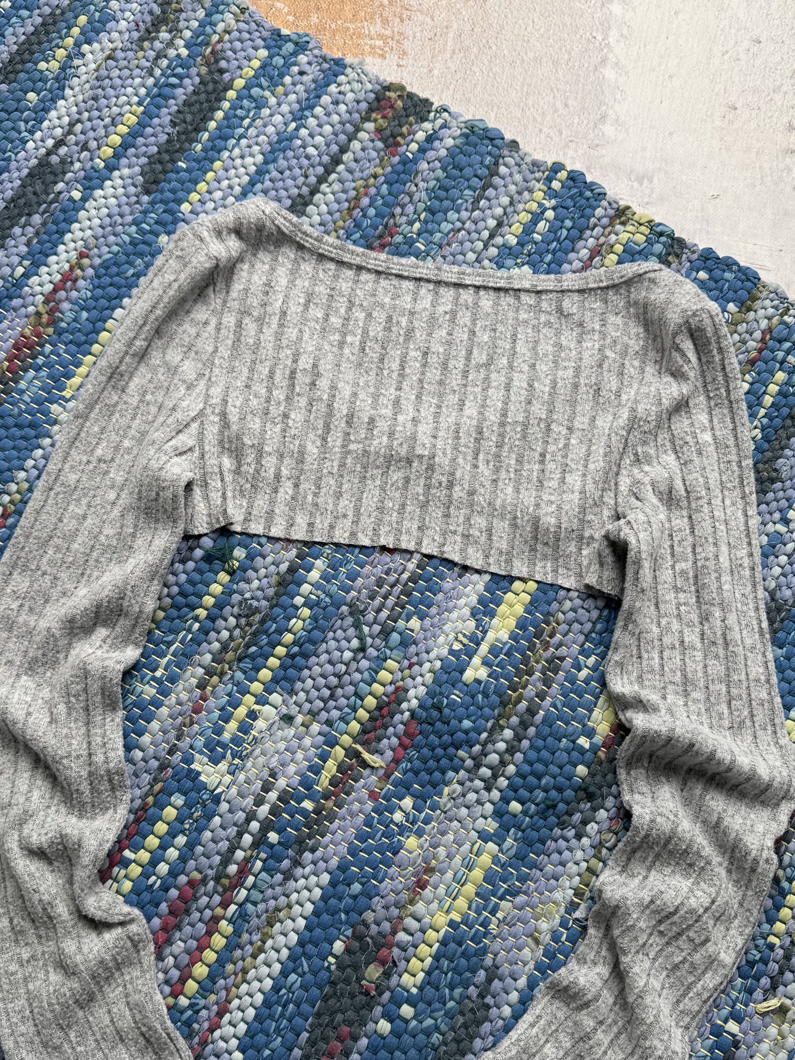 Vintage Vintage Cropped Long Sleeve T-Shirt D15 Size XS / US 0-2 / IT 36-38 - 4 Thumbnail