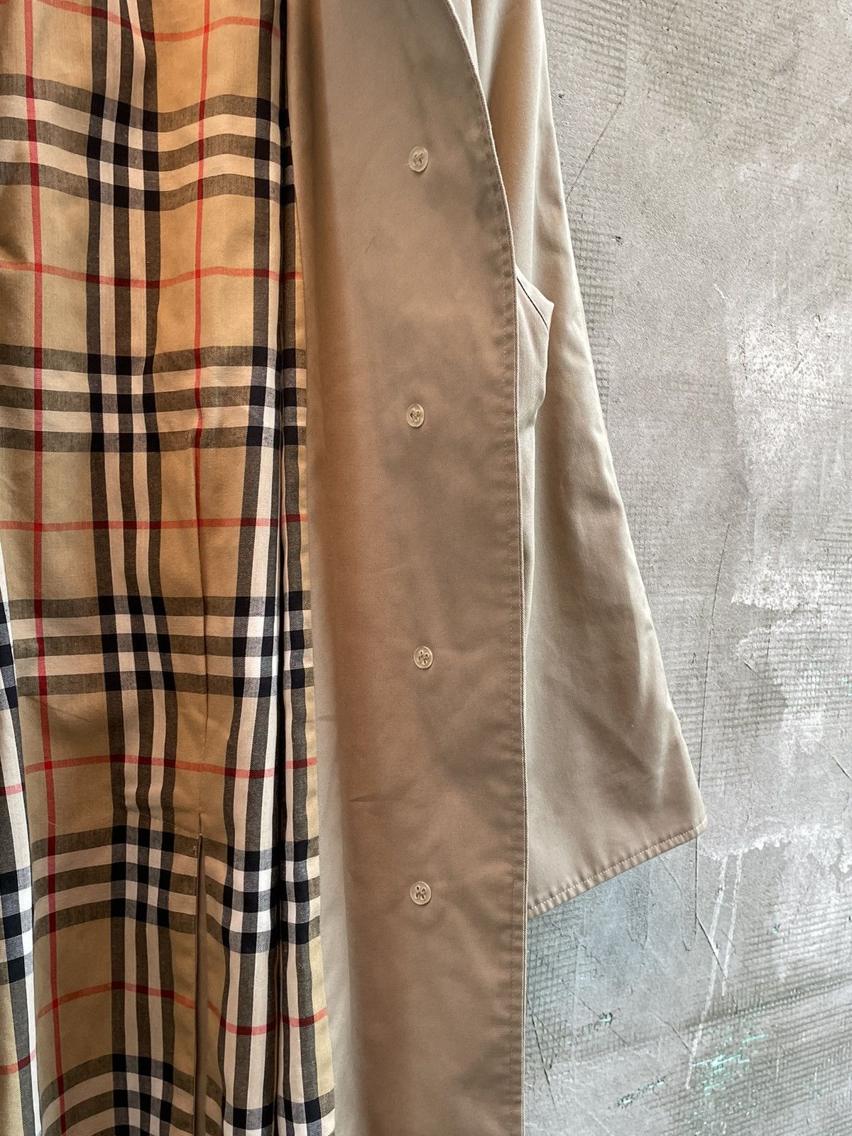 Burberry × Designer Burberry Burberrys Vintage 90s Nova Check Beige Trench Coat Size US L / EU 52-54 / 3 - 10 Thumbnail